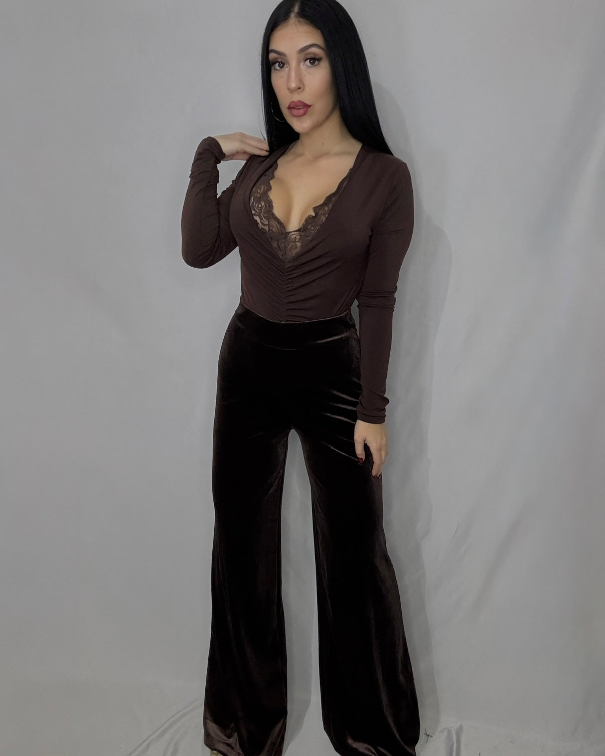 Pantalón terciopelo marrón