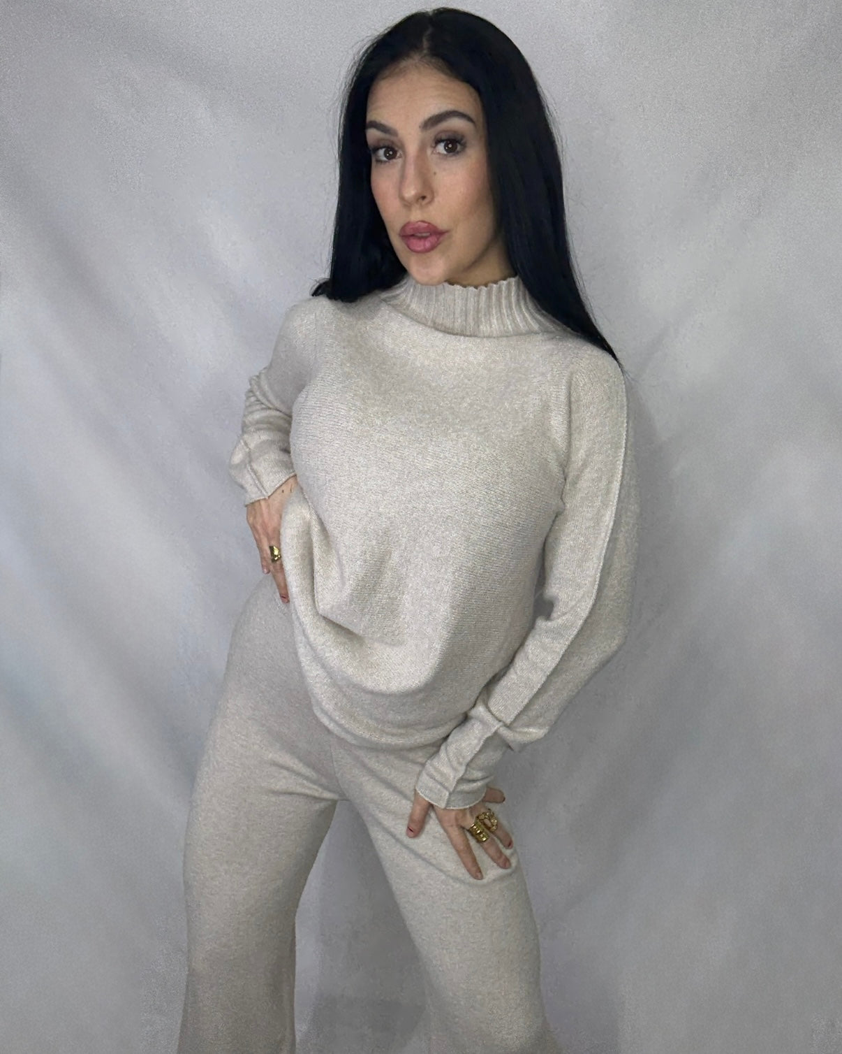 Conjunto punto Nuria beige