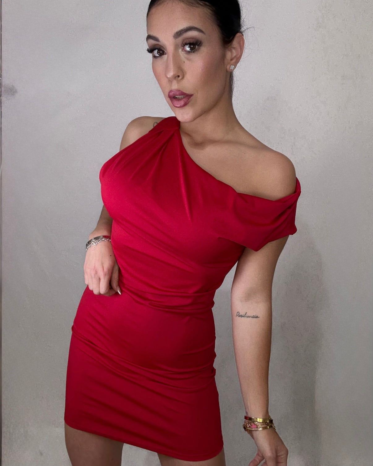 Vestido licra rojo