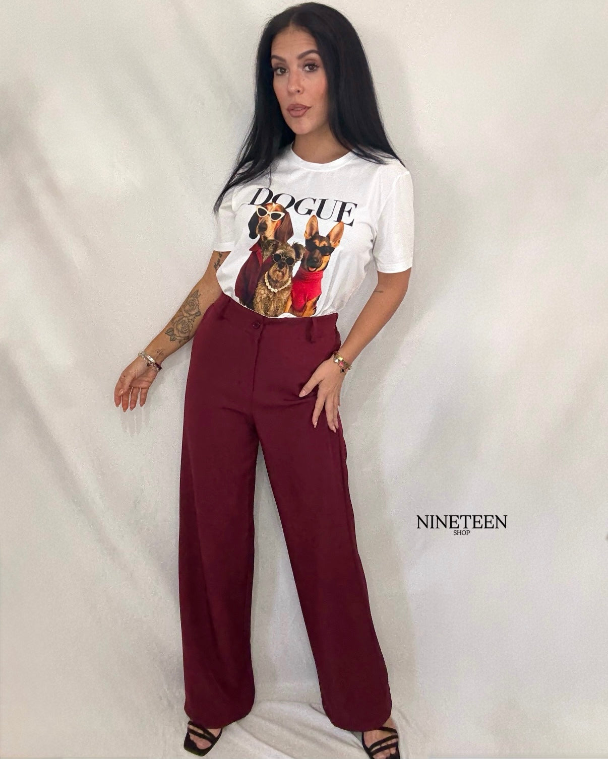 Pantalón Milán Burdeos