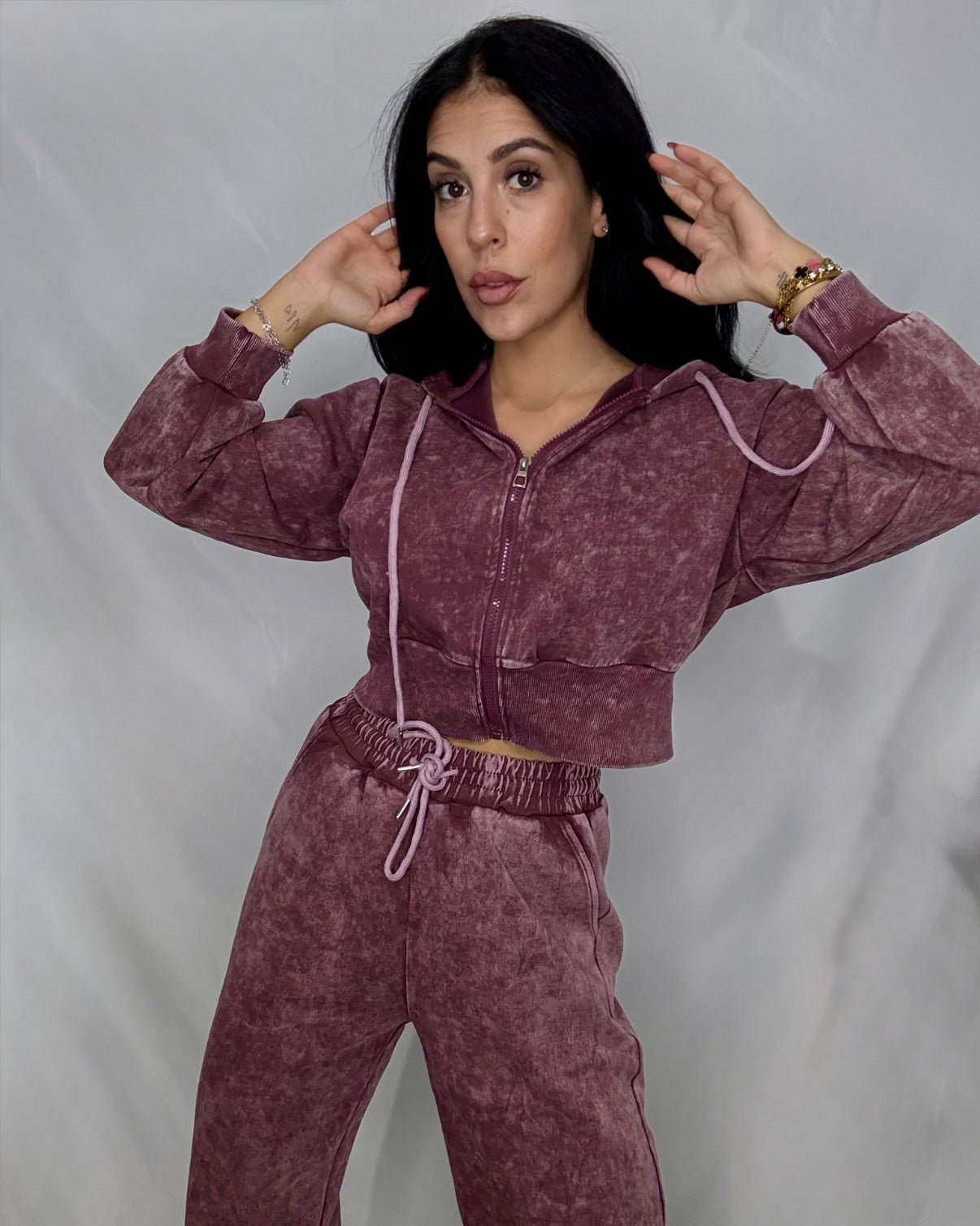 Chándal desgastado Burdeos