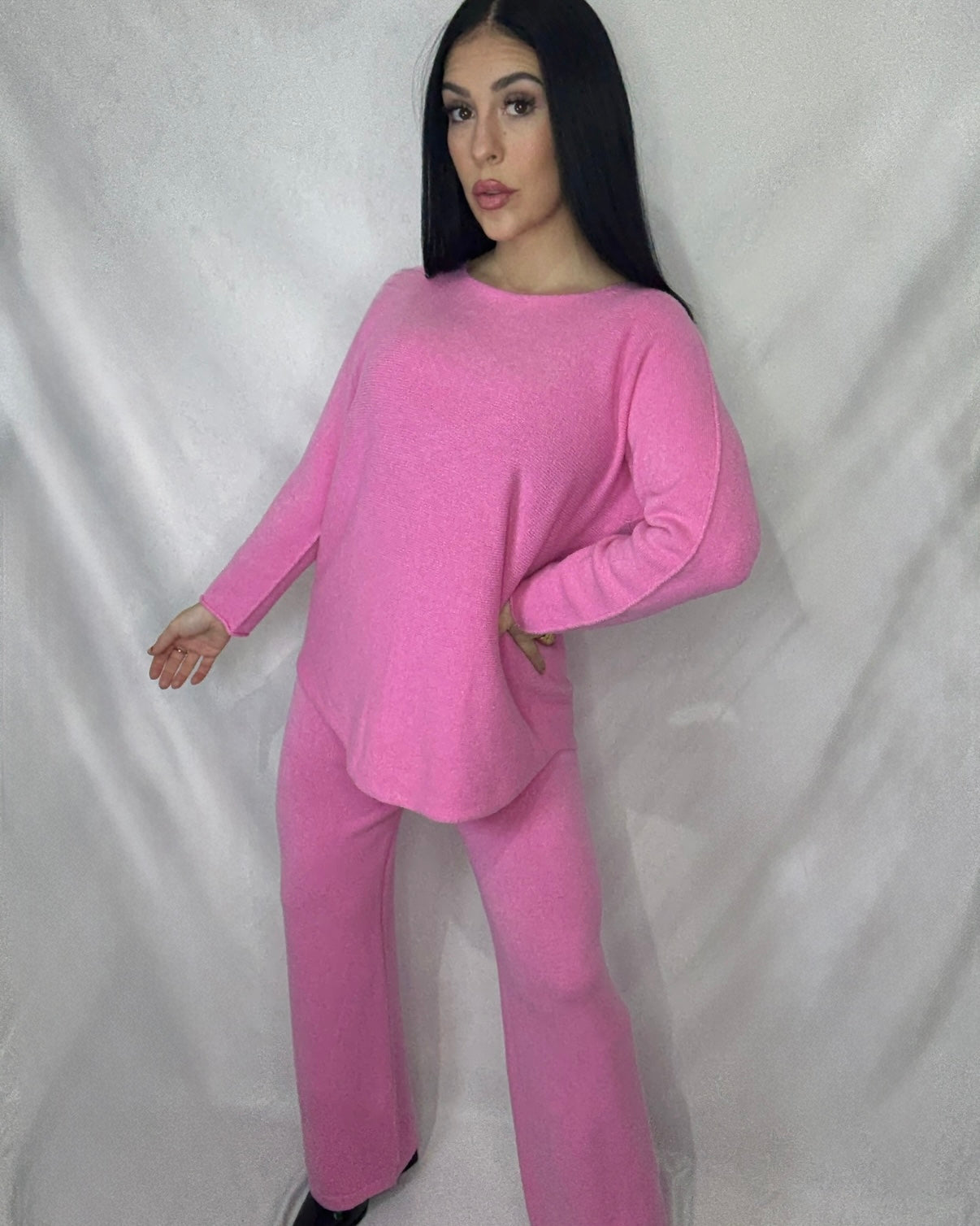 Conjunto punto Carla rosa