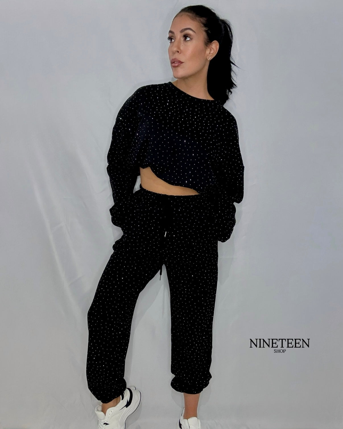 Conjunto brillo negro