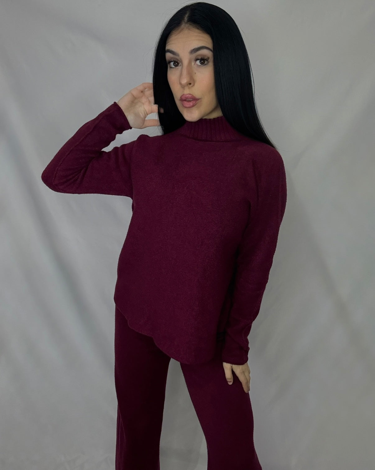 Conjunto punto Nuria Burdeos