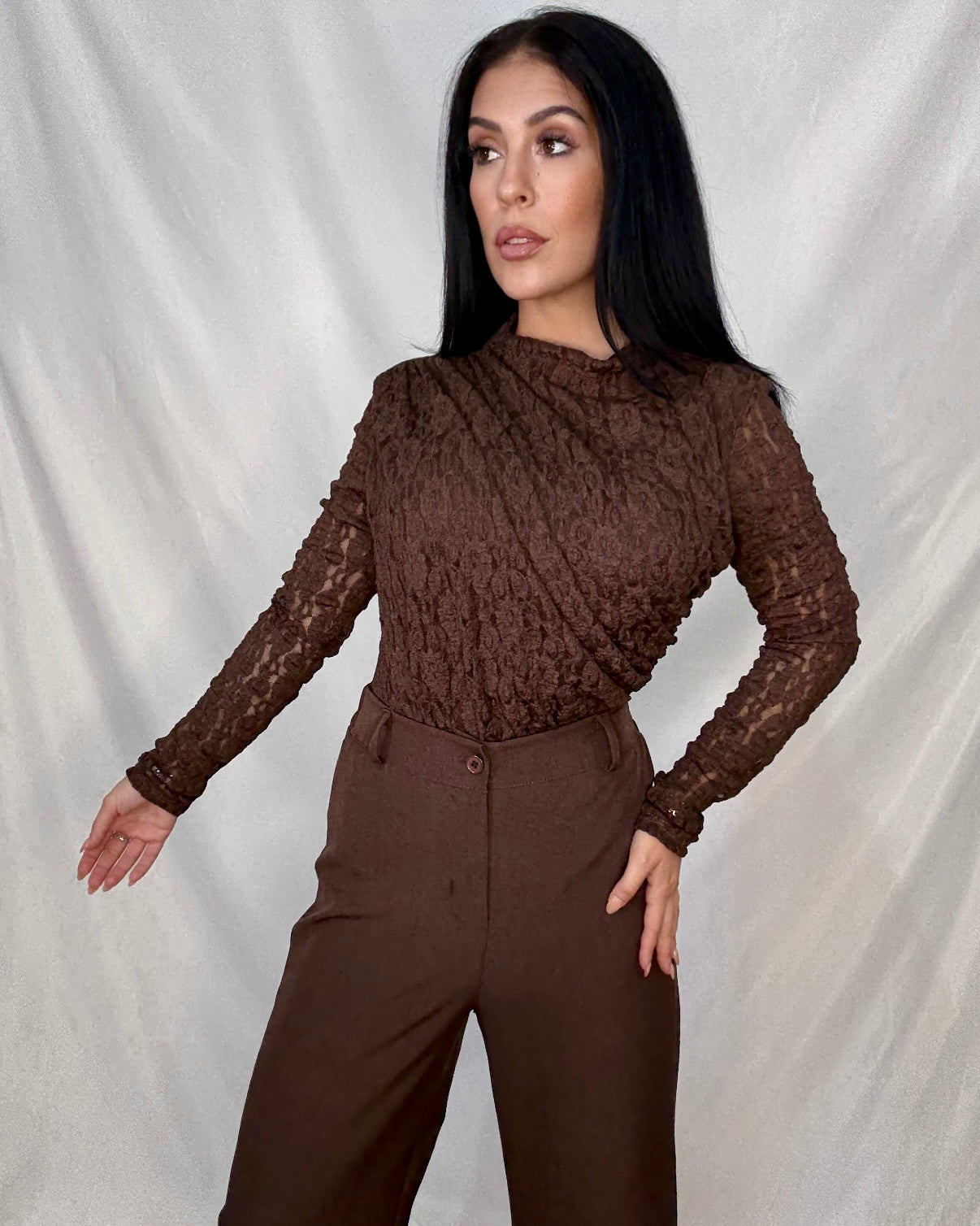 Pantalón Milán marrón chocolate