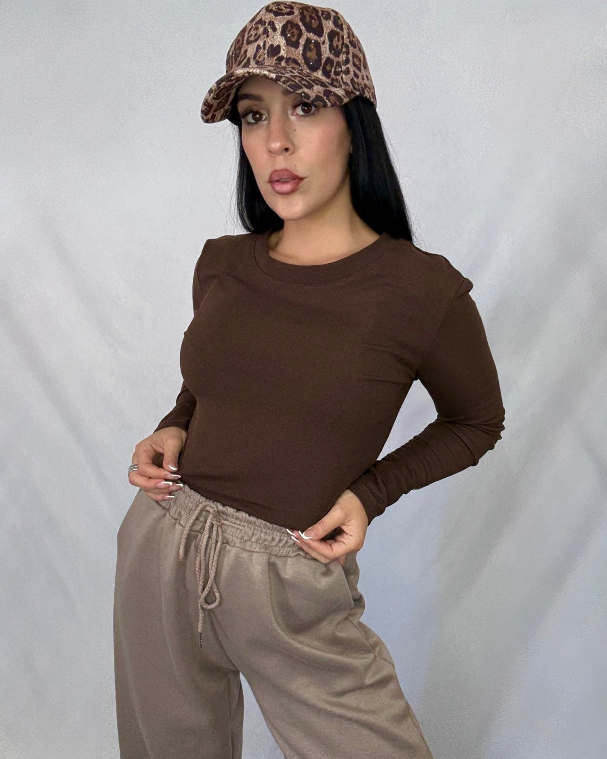 Camiseta pelito marrón chocolate