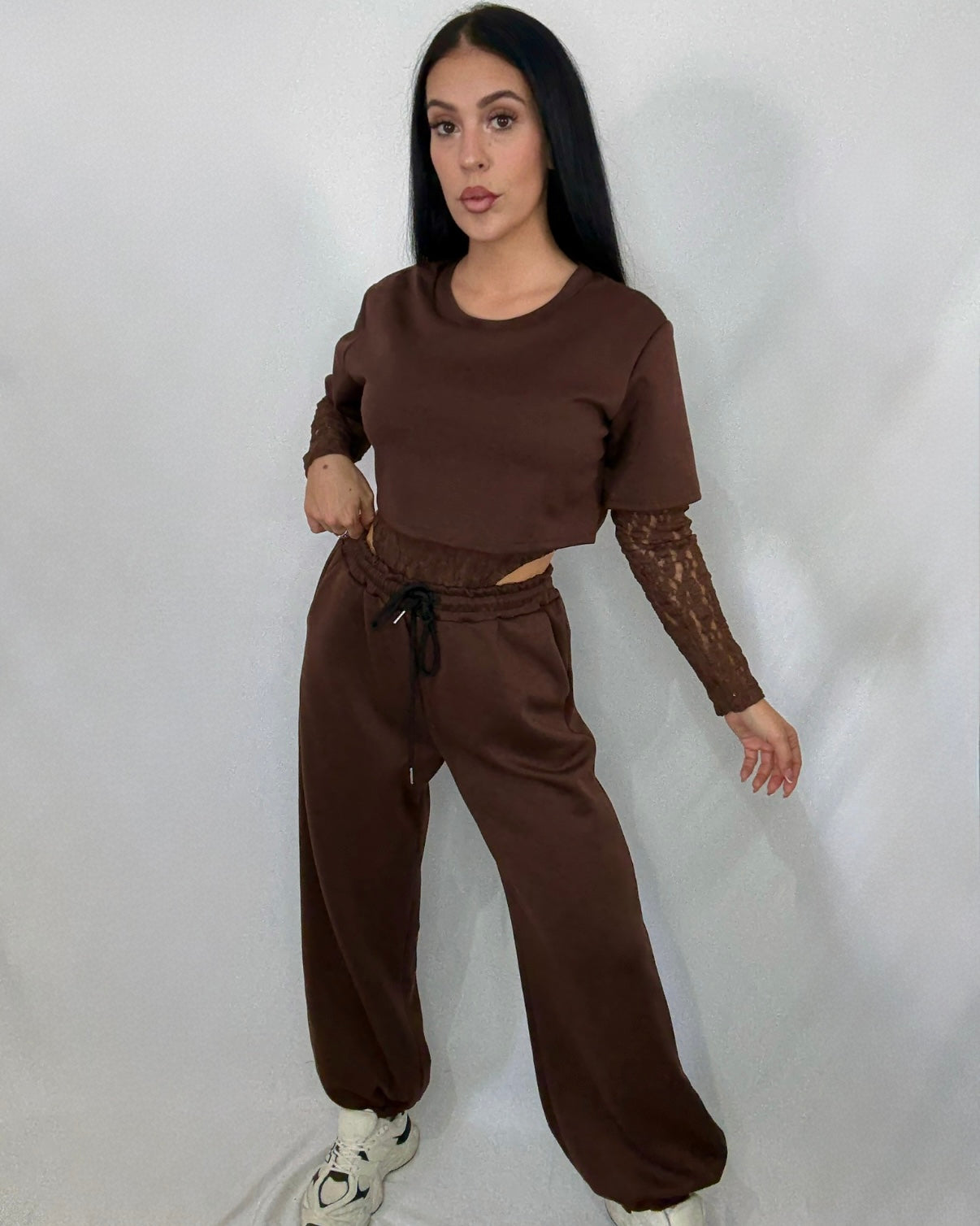 Pantalón Jogger marrón chocolate