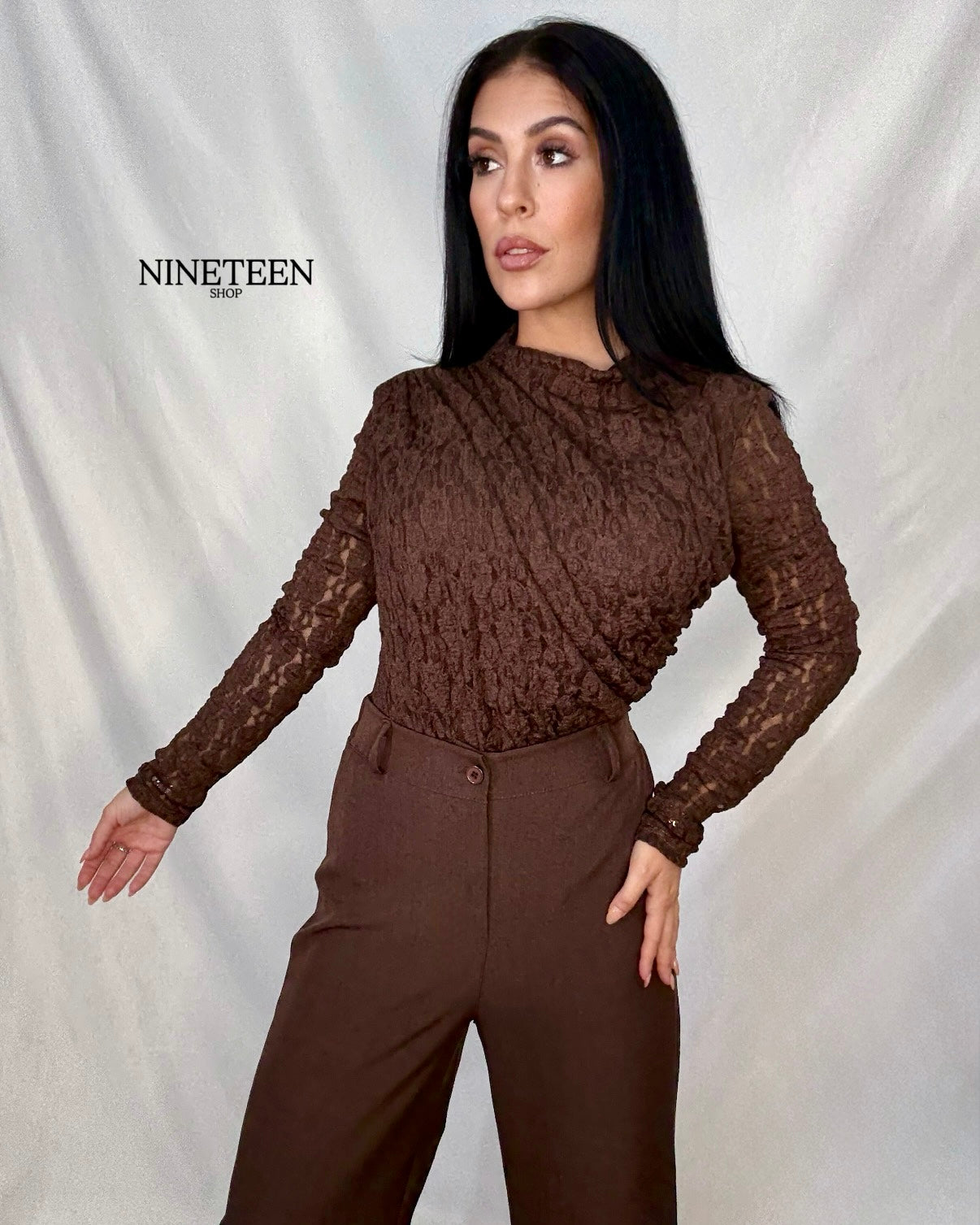 Pantalón Milán marrón chocolate