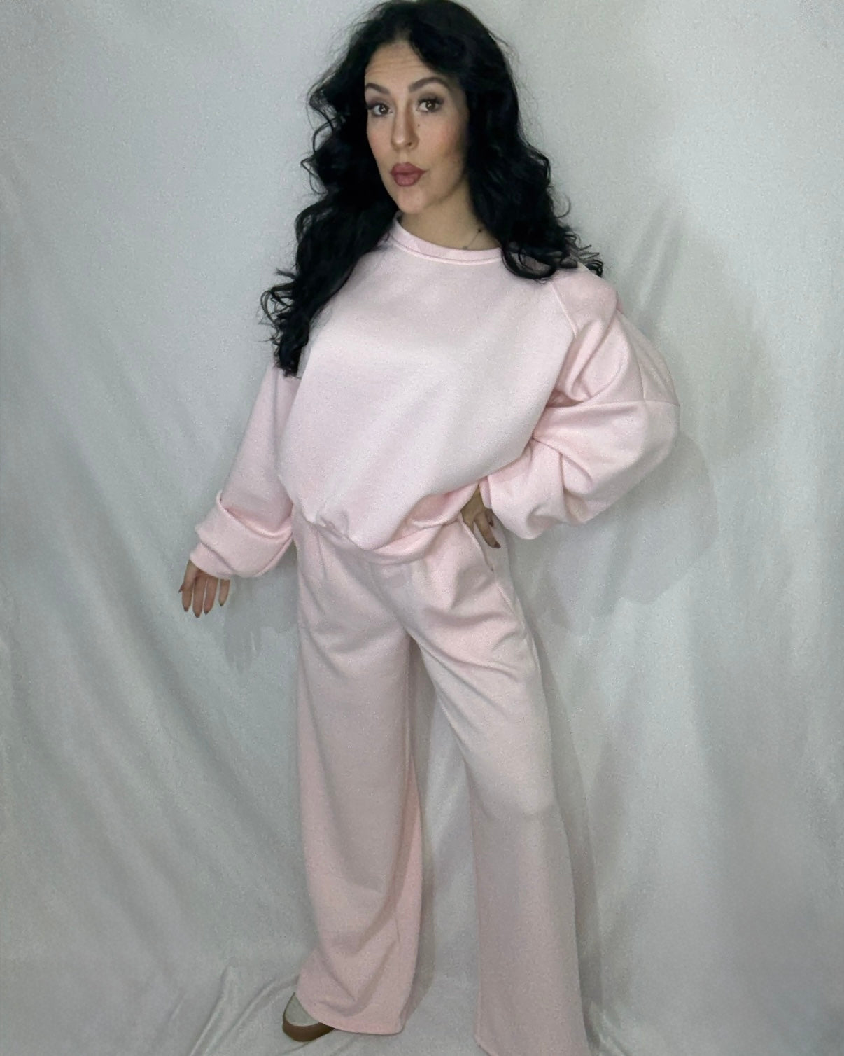 Conjunto hombrera rosa