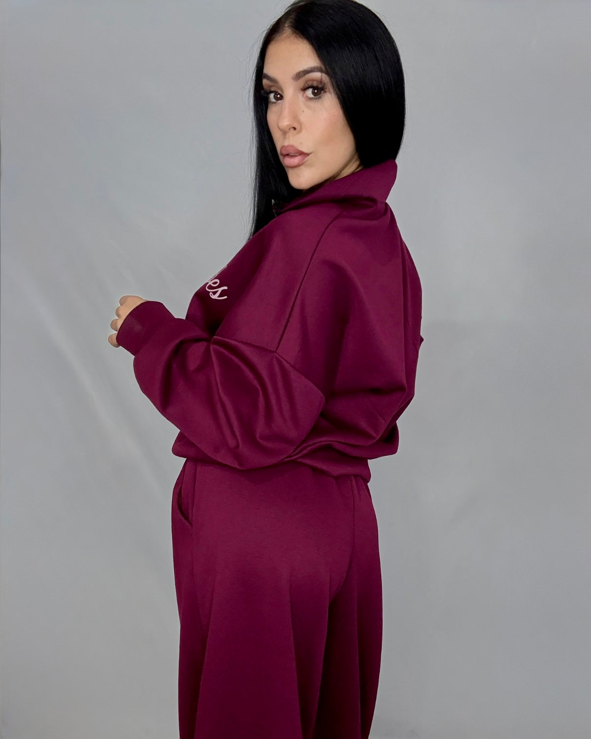 Conjunto Vintage Burdeos