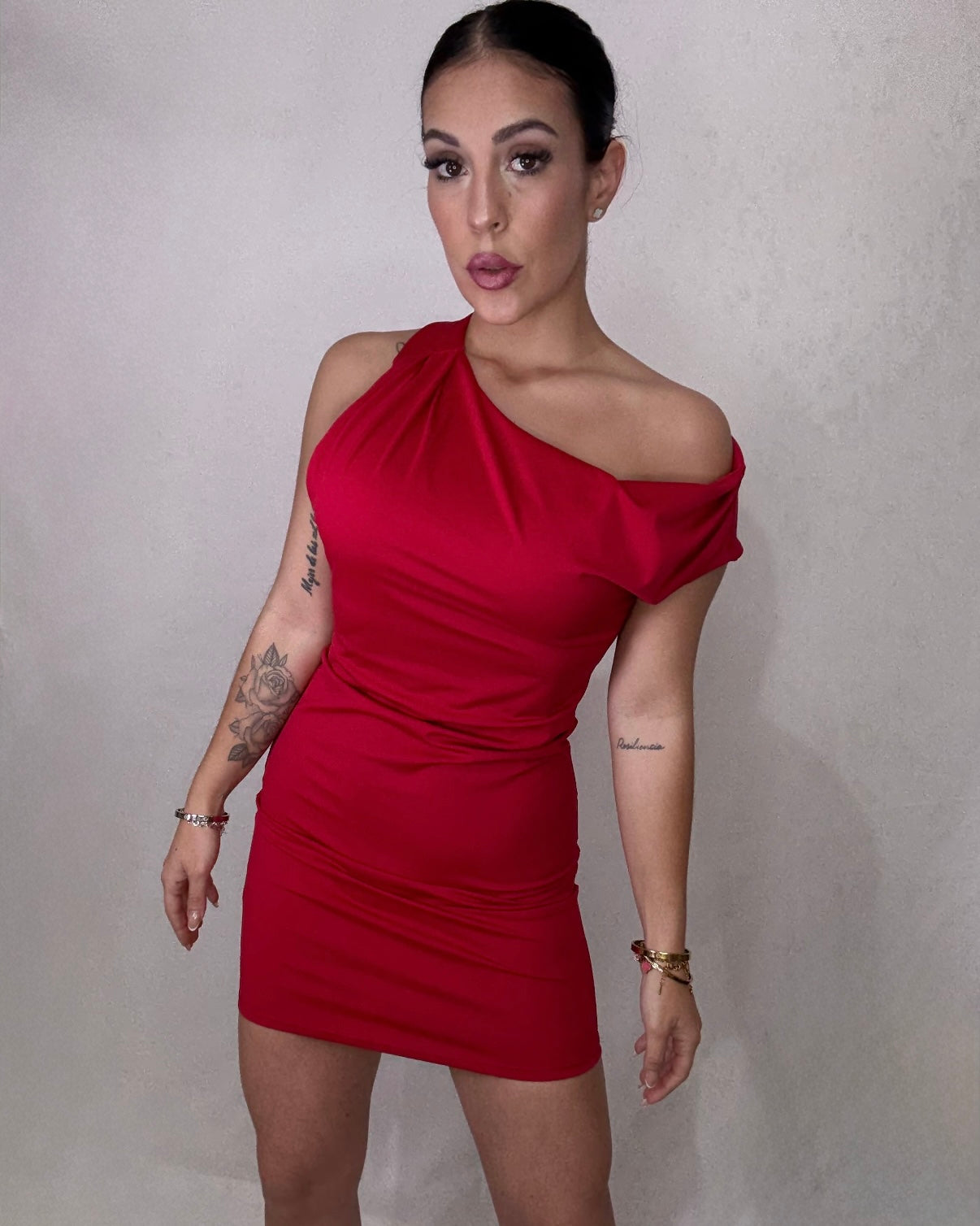 Vestido licra rojo