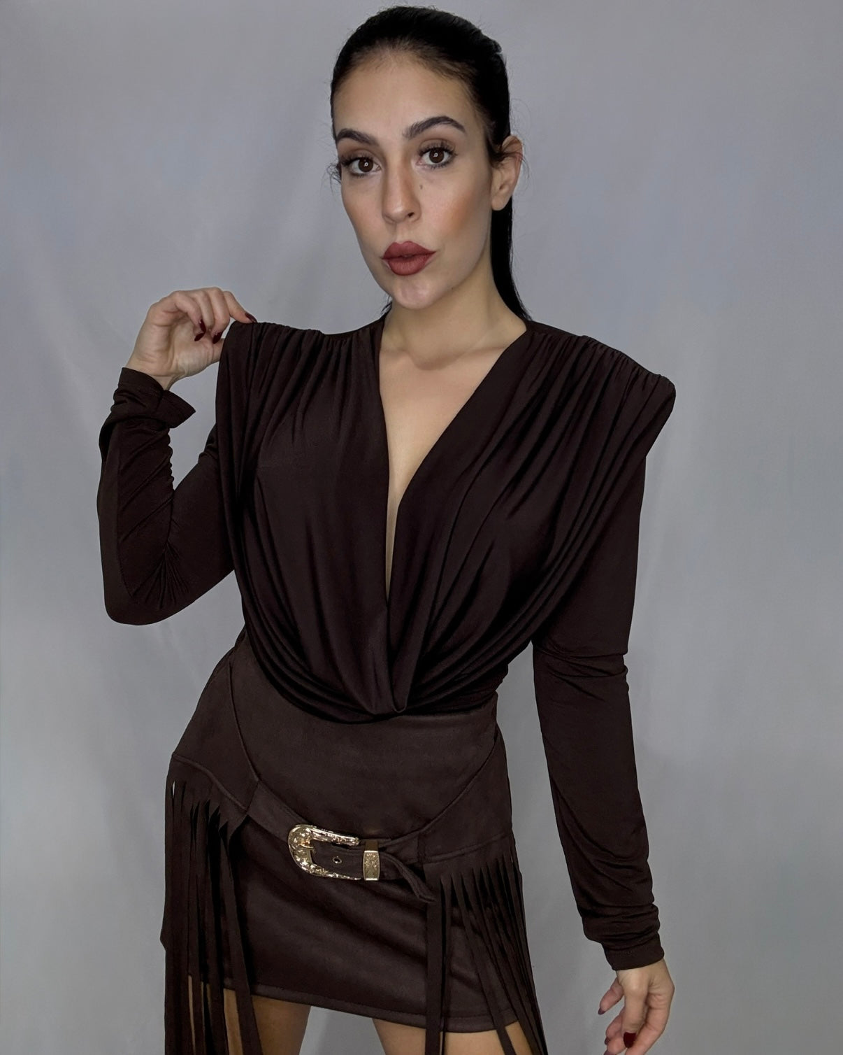 Camiseta Lucia marrón