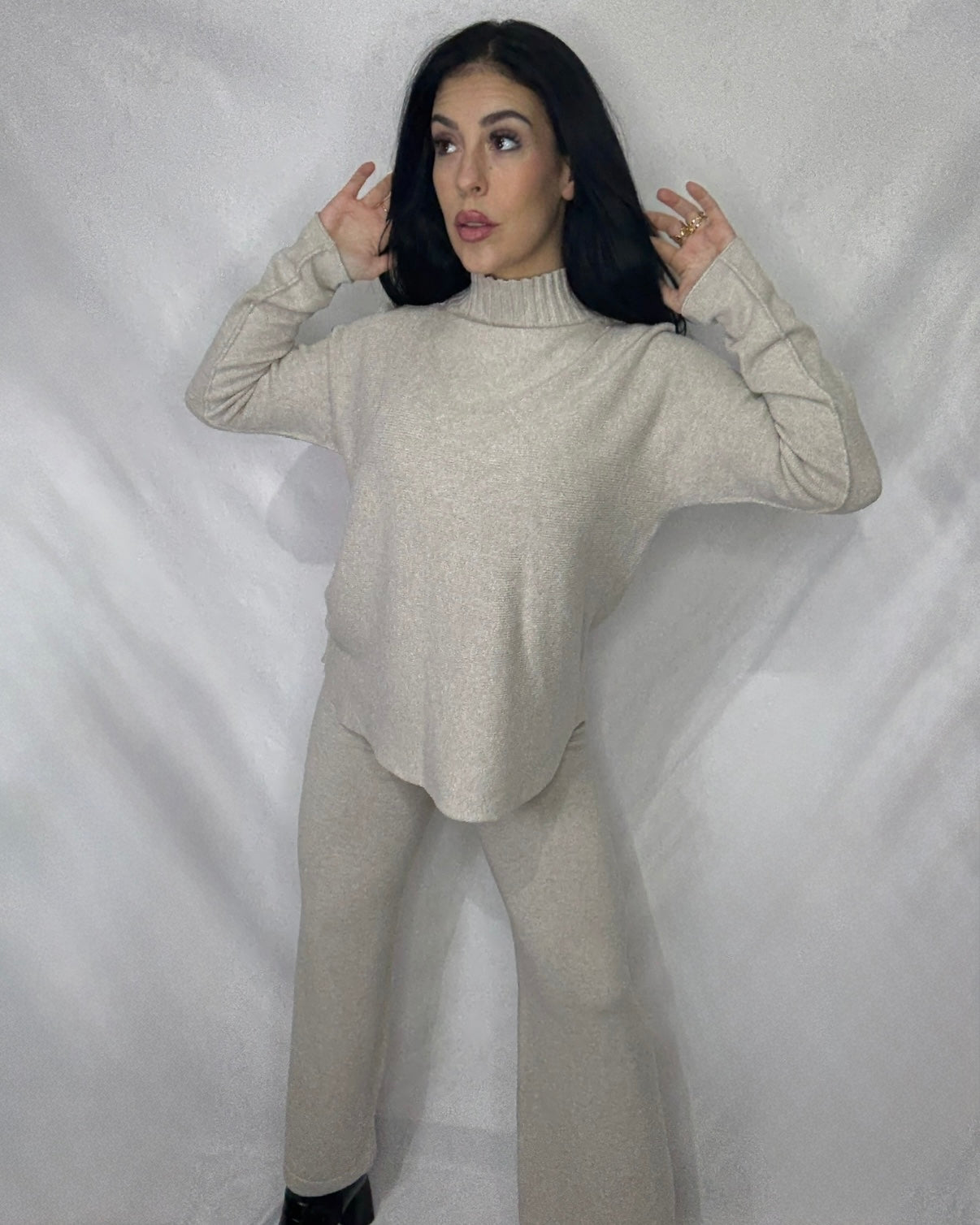 Conjunto punto Nuria beige