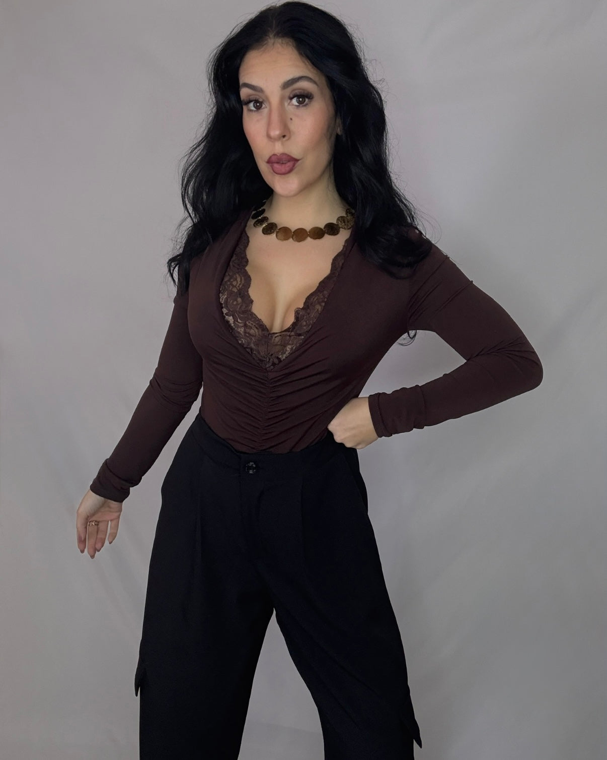 Pantalón bolsillo negro