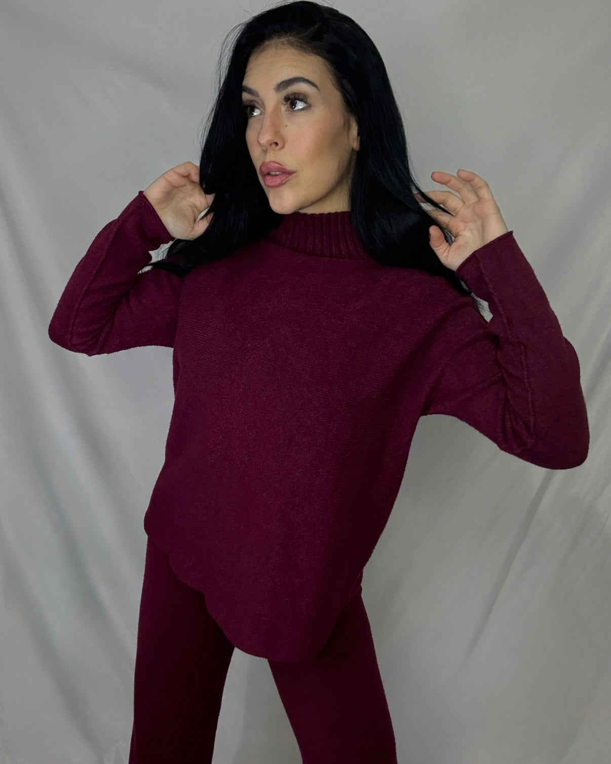 Conjunto punto Nuria Burdeos