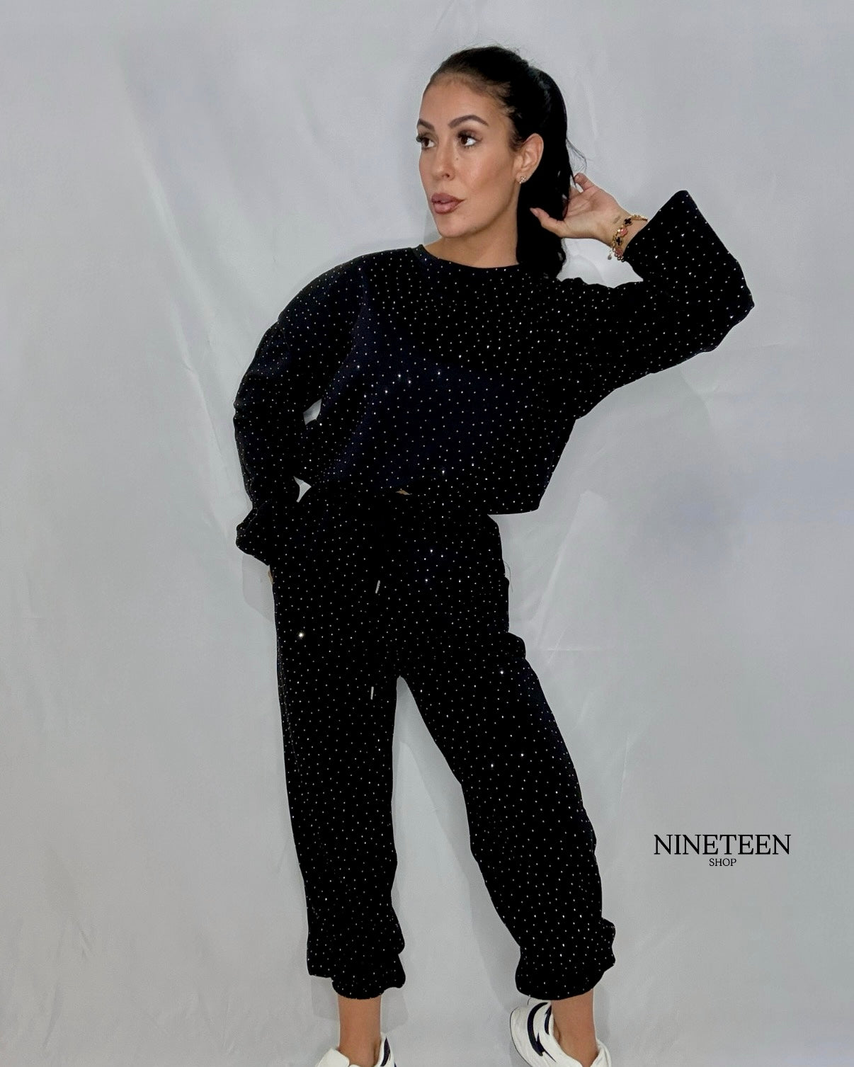 Conjunto brillo negro