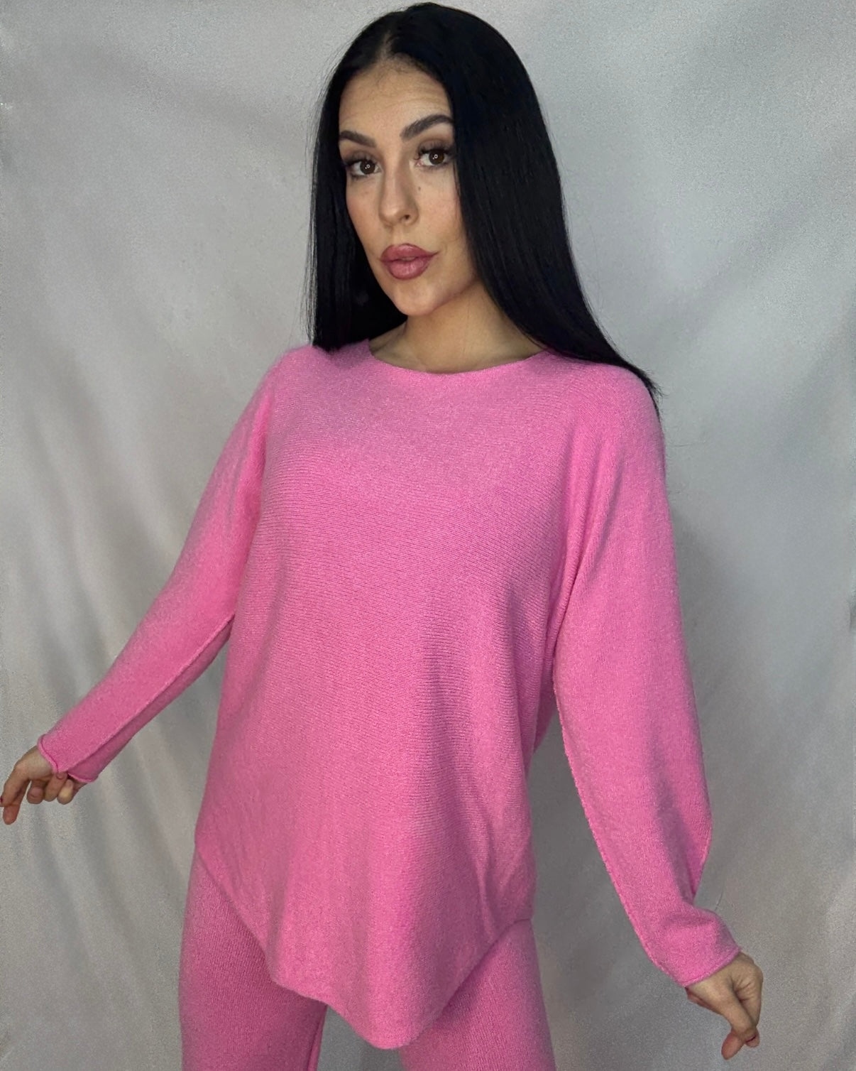 Conjunto punto Carla rosa