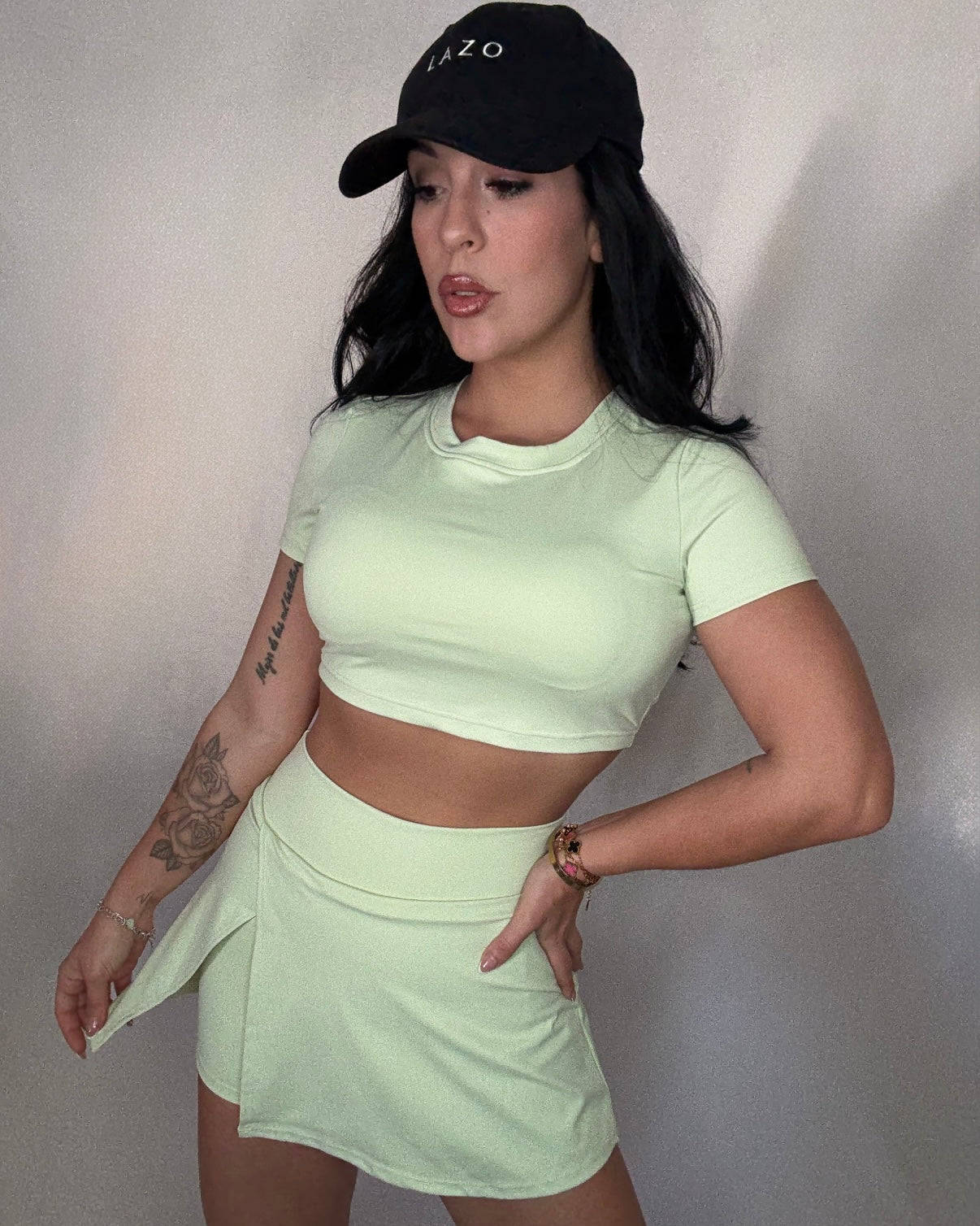 Conjunto yoga verde agua