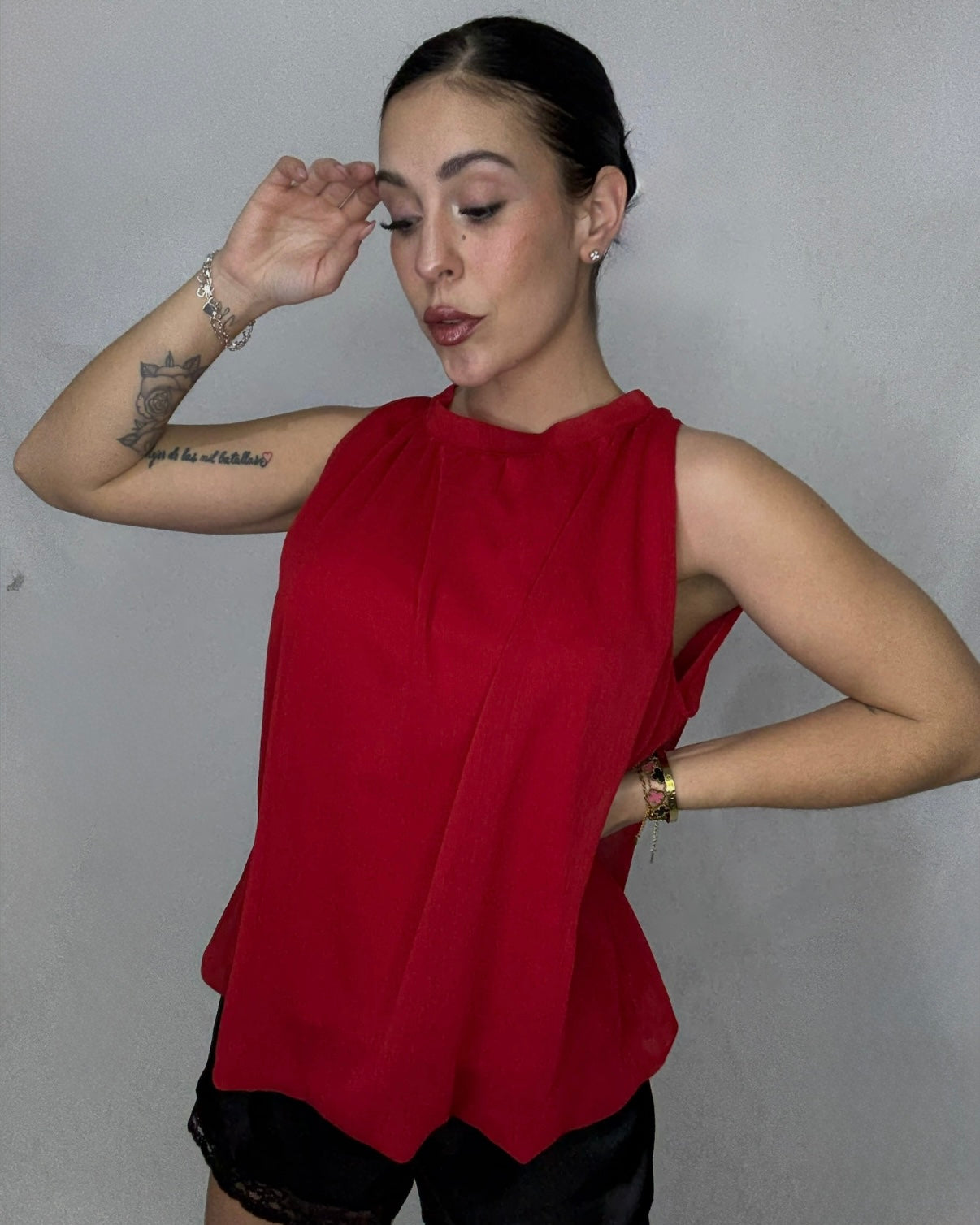Blusa tul roja