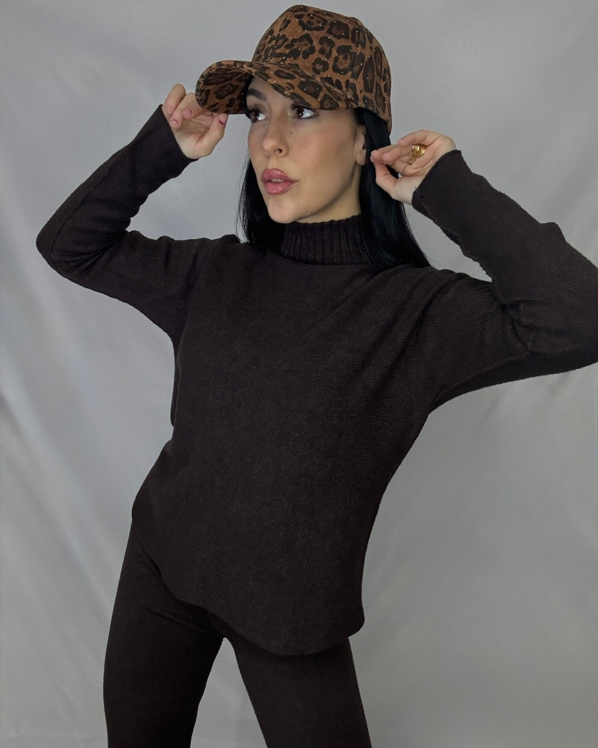 Conjunto punto Nuria marrón