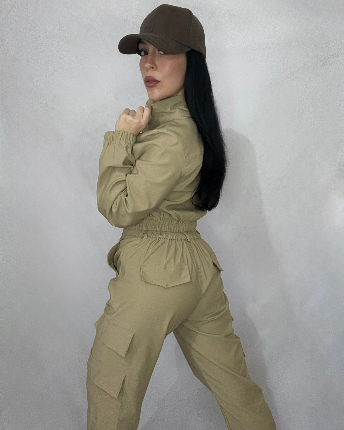 Conjunto cargo beige