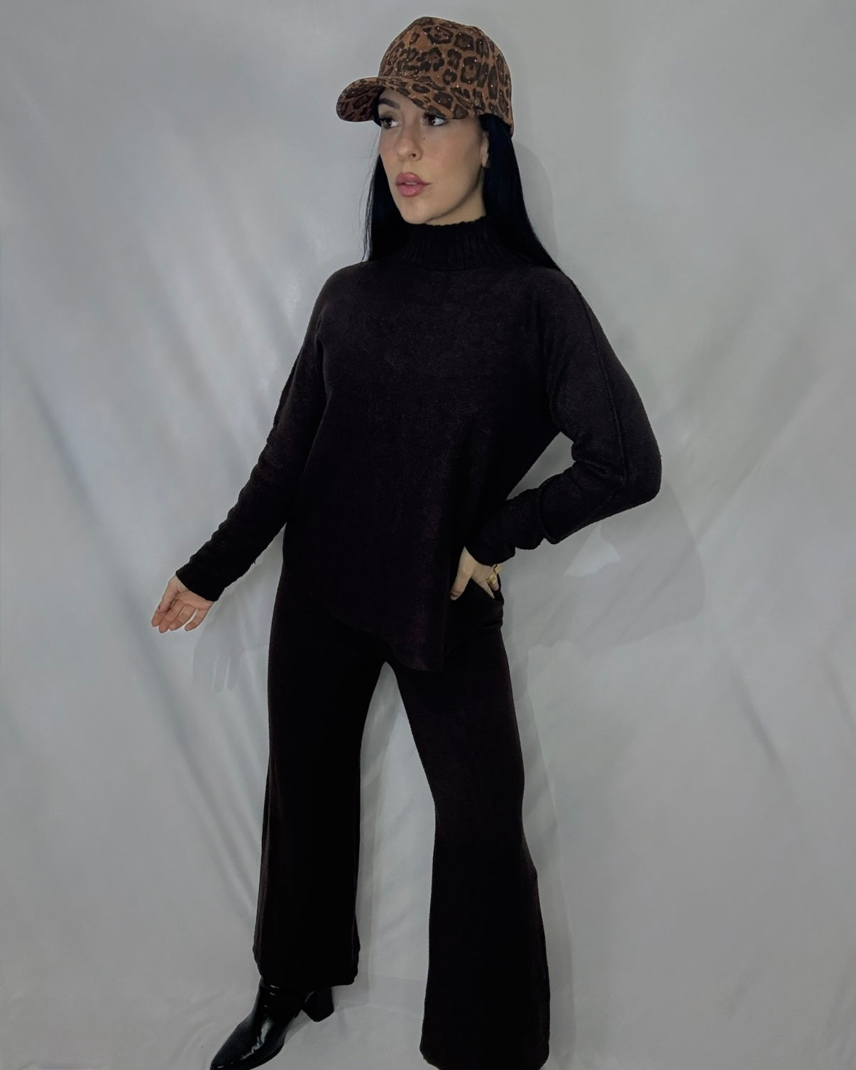 Conjunto punto Nuria marrón