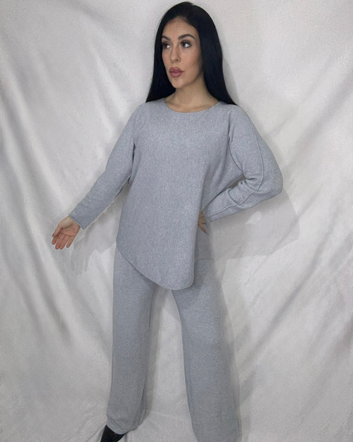 Conjunto punto Carla gris