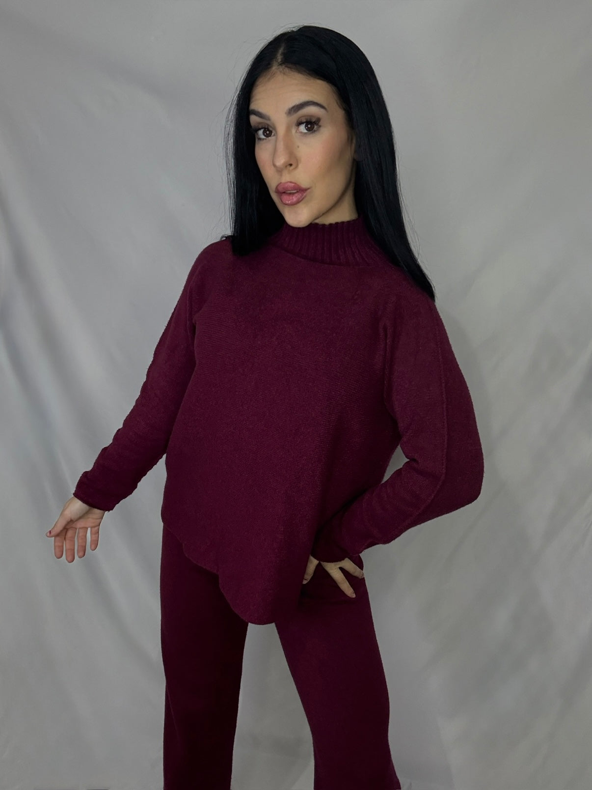 Conjunto punto Nuria Burdeos