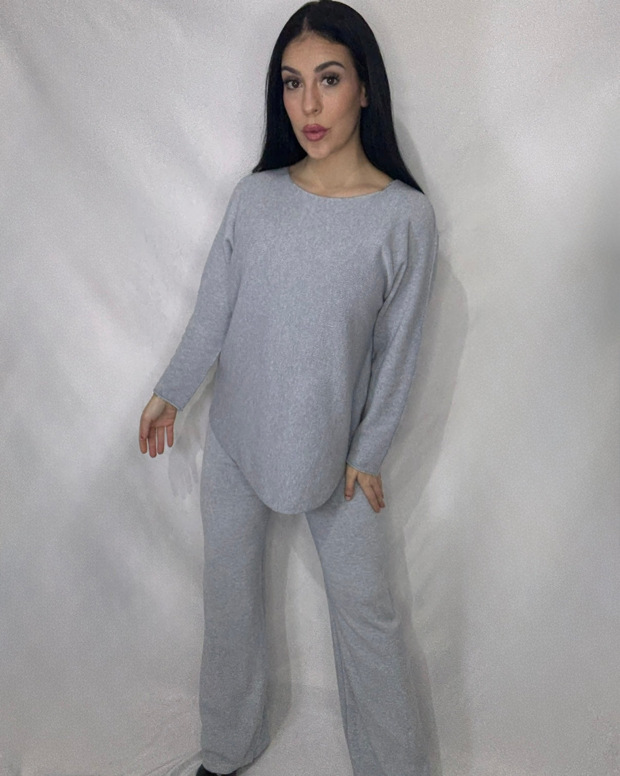 Conjunto punto Carla gris