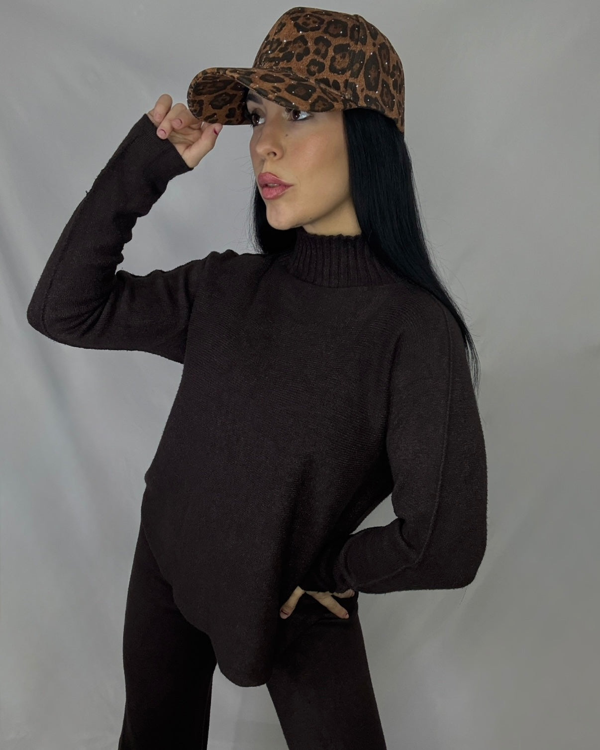 Conjunto punto Nuria marrón