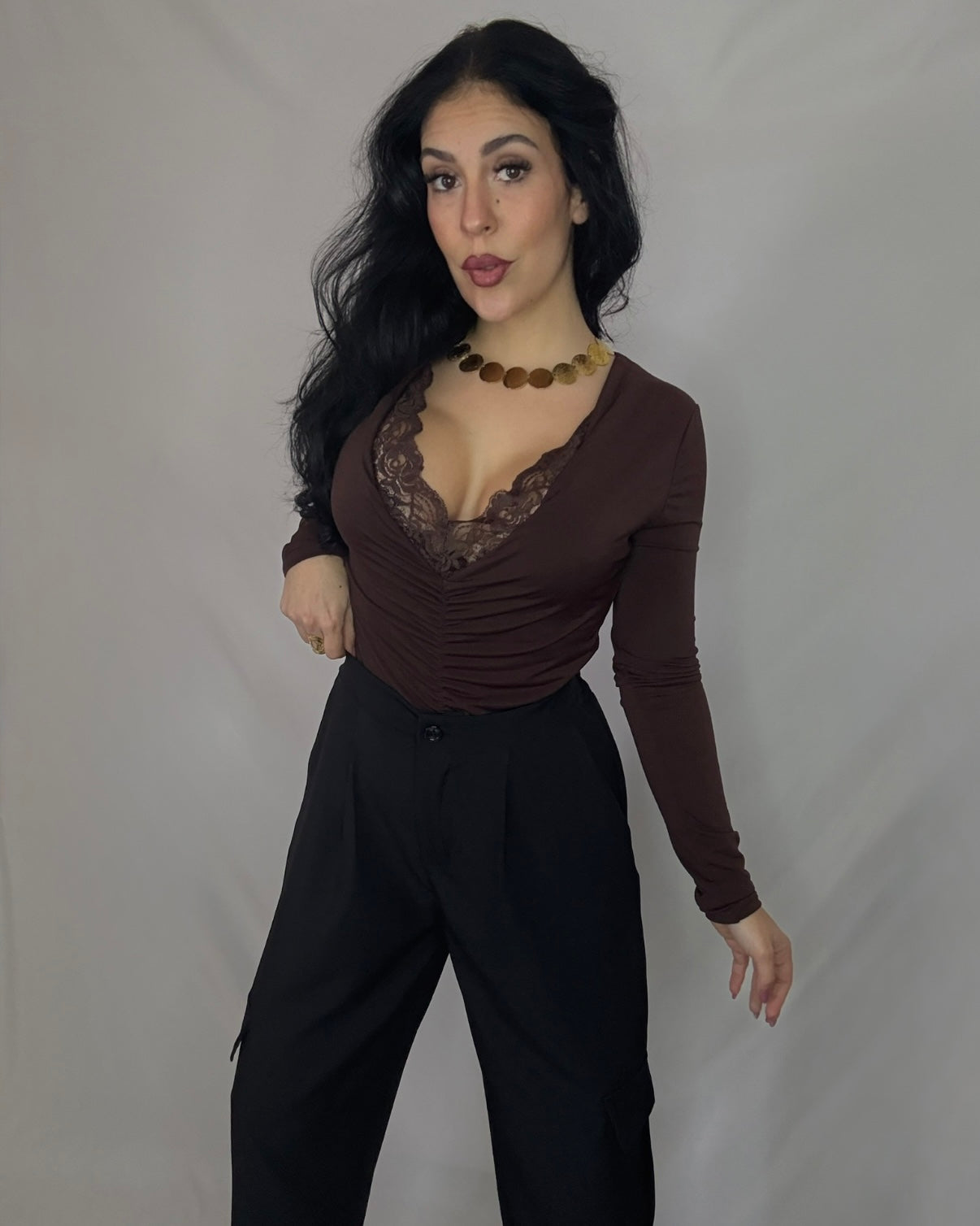 Pantalón bolsillo negro