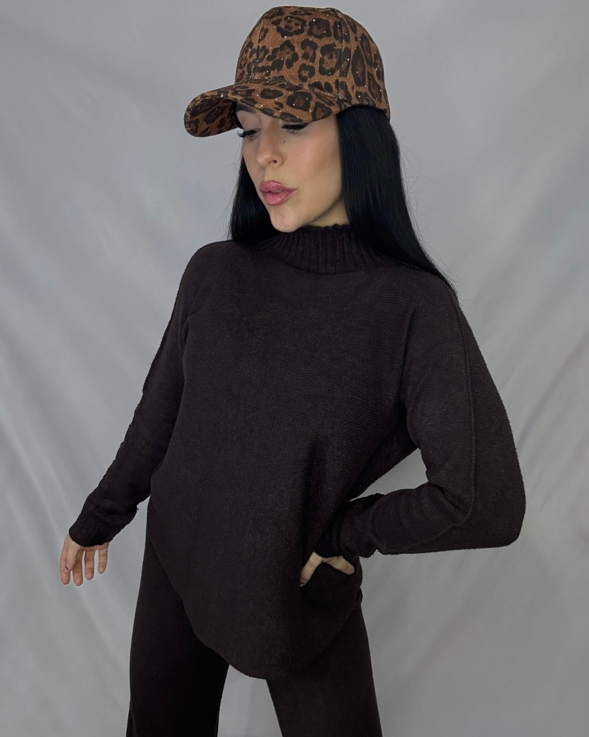 Conjunto punto Nuria marrón