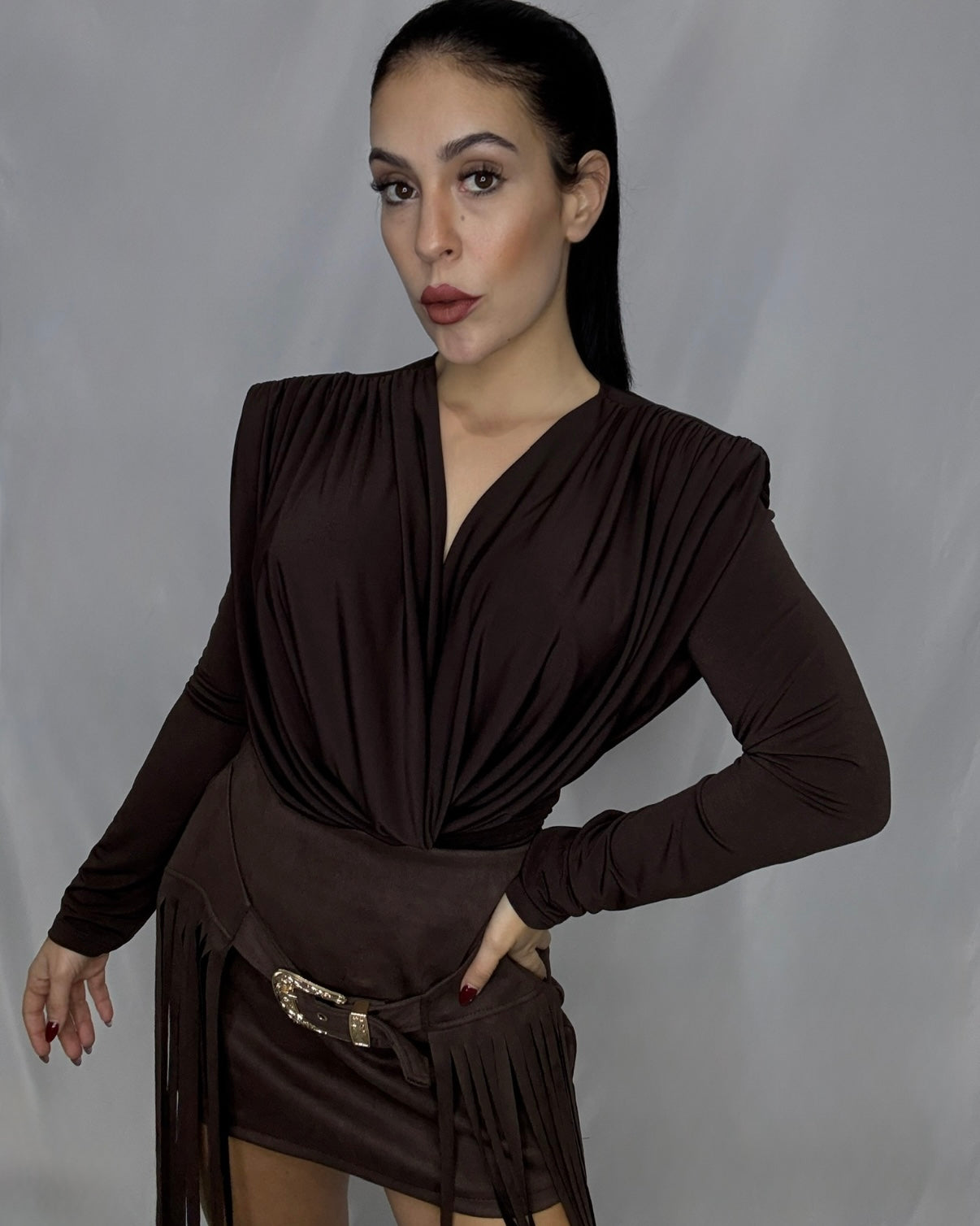 Camiseta Lucia marrón