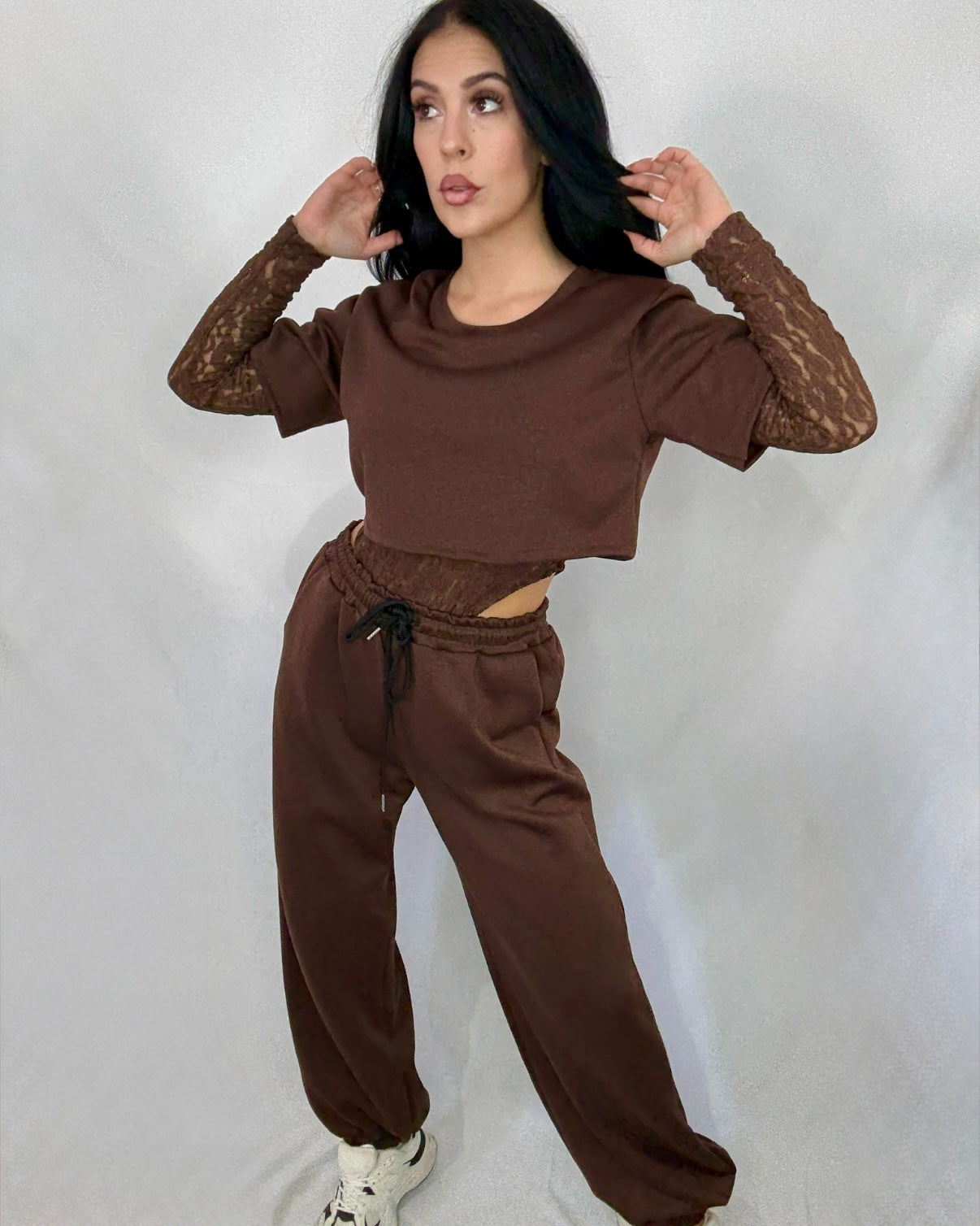 Pantalón Jogger marrón chocolate