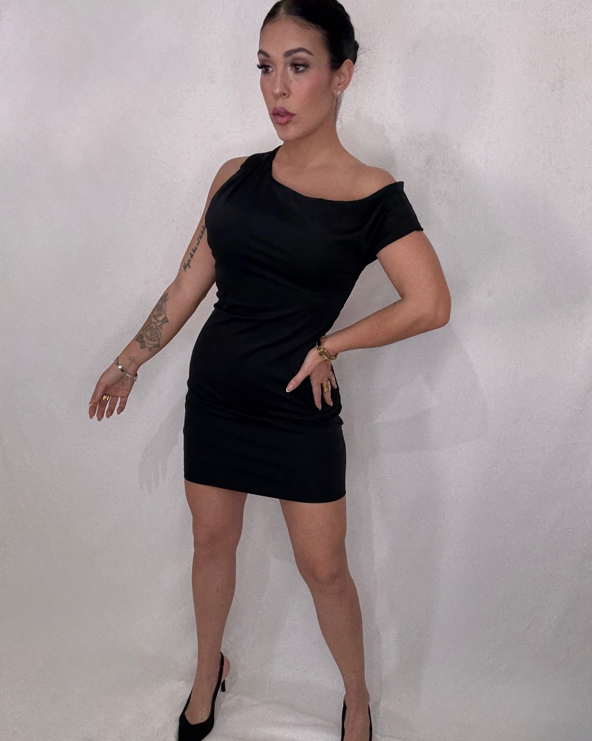 Vestido licra negro
