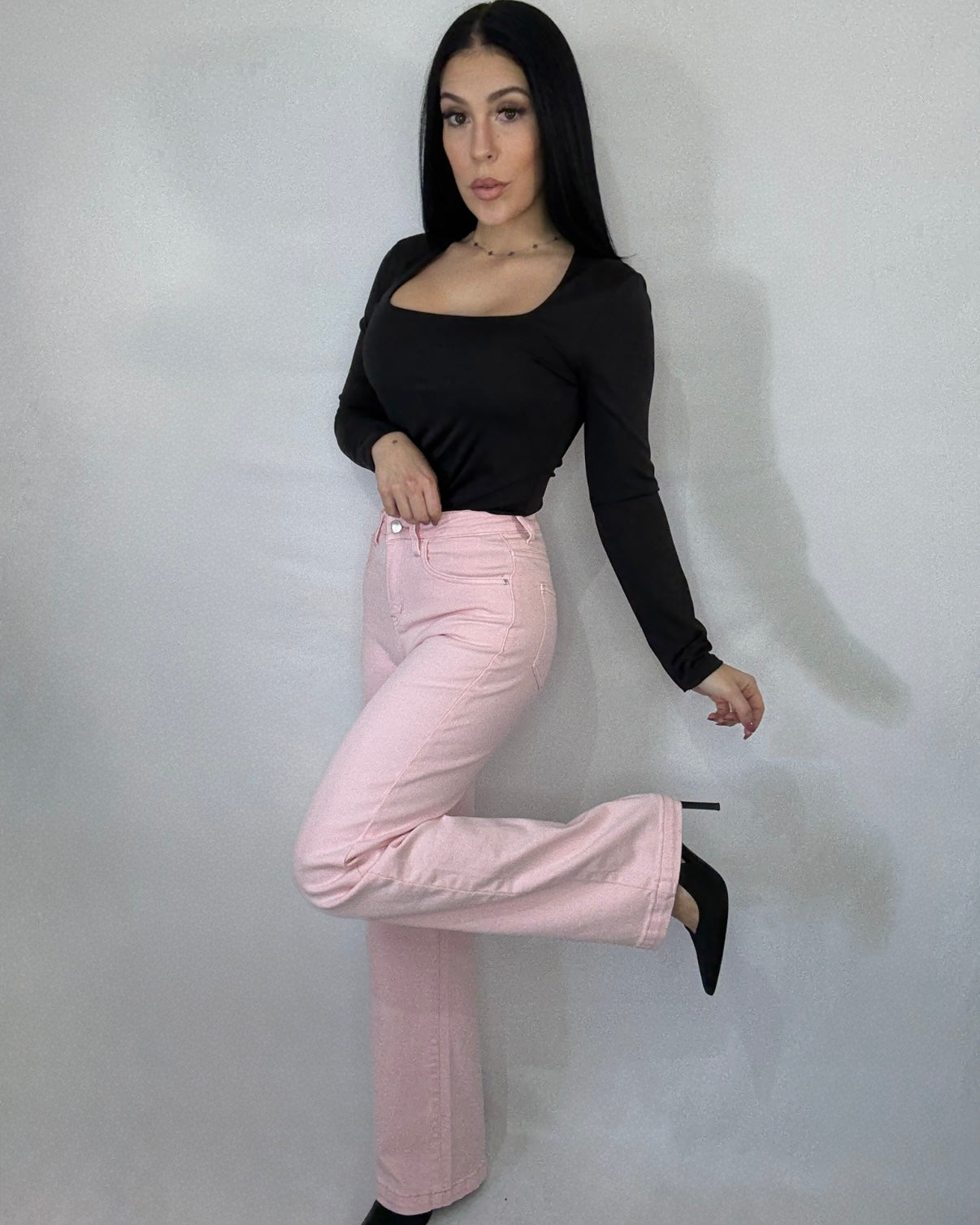 Jeans Eiffel rosa