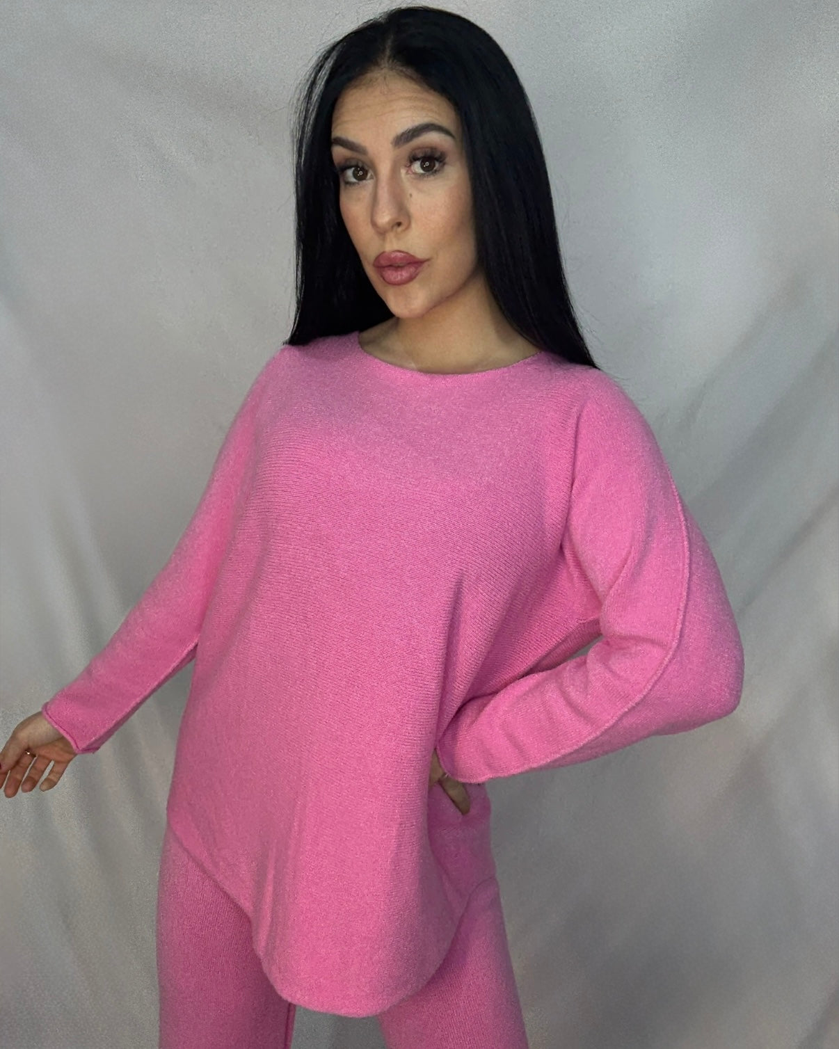 Conjunto punto Carla rosa