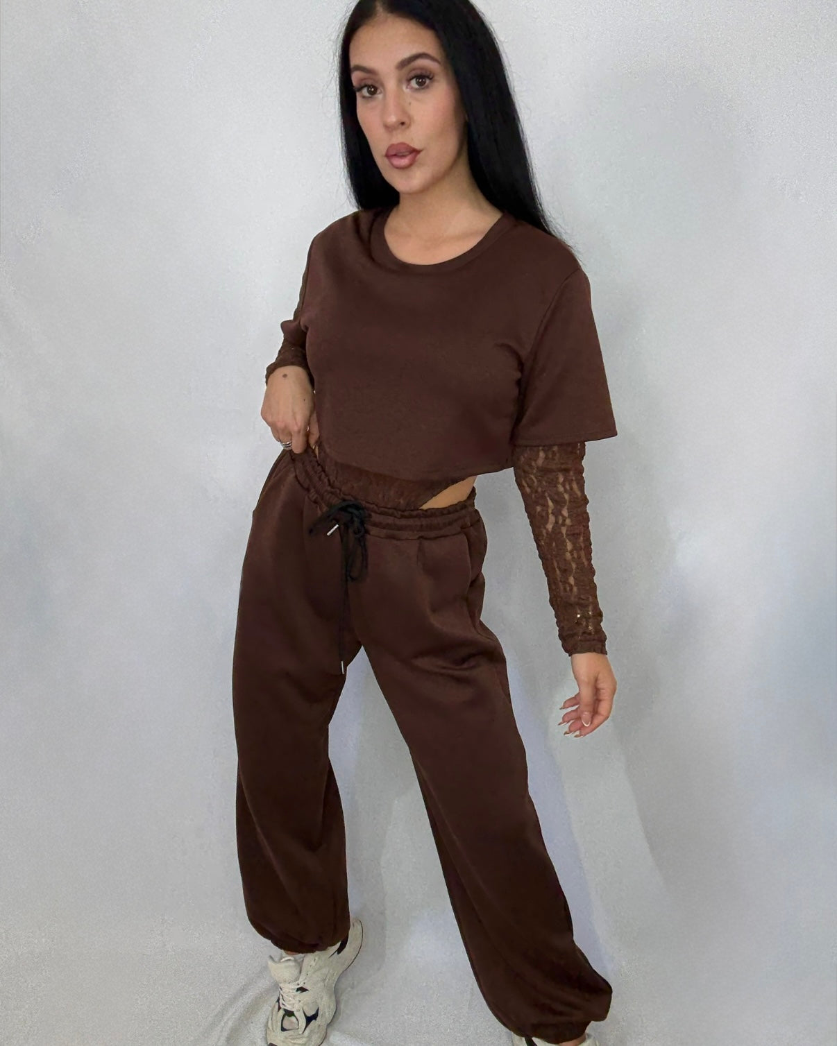 Pantalón Jogger marrón chocolate