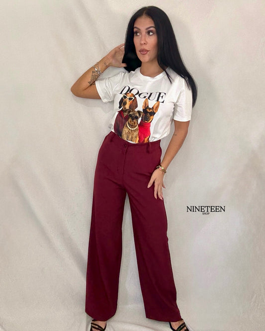 Pantalón Milán Burdeos