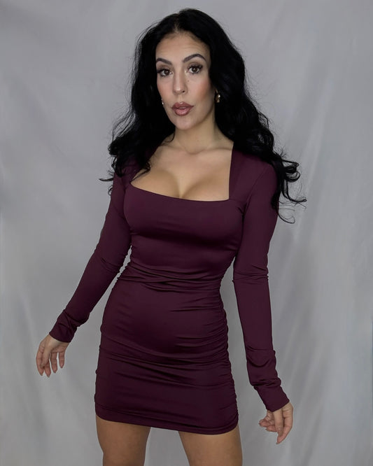 Vestido Kourtney Burdeos