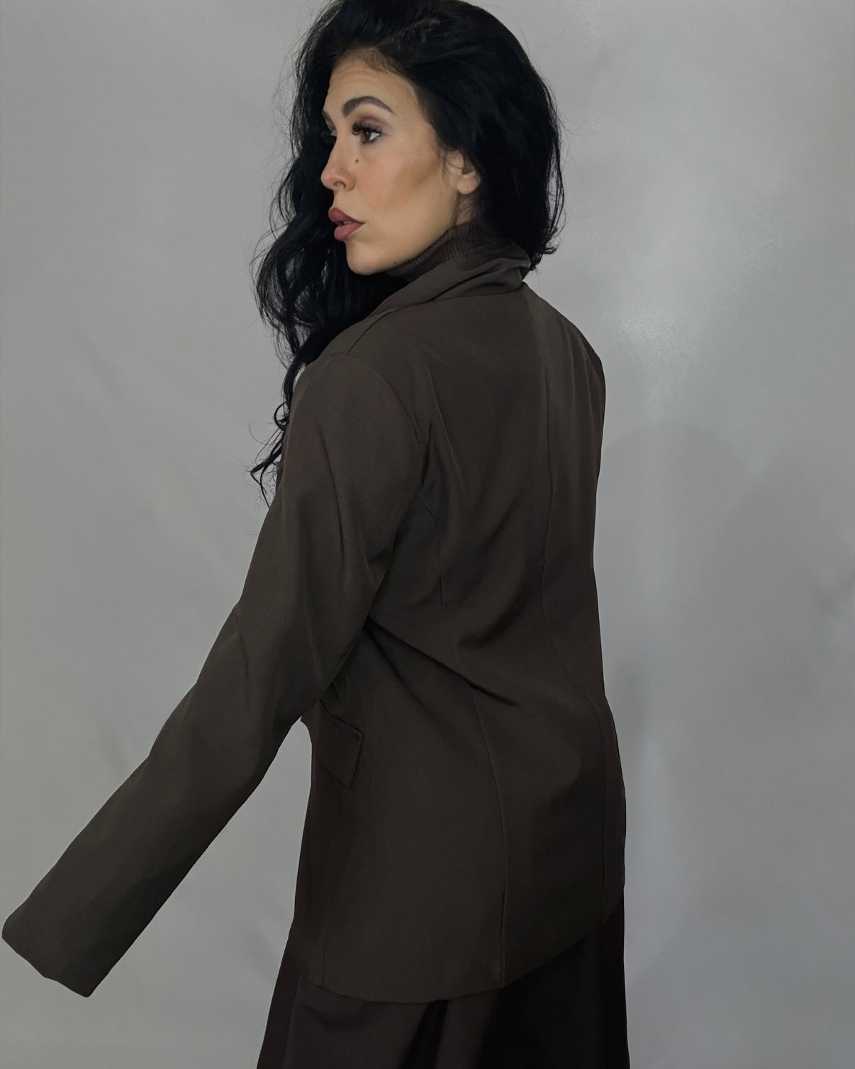 Traje bombacho chocolate