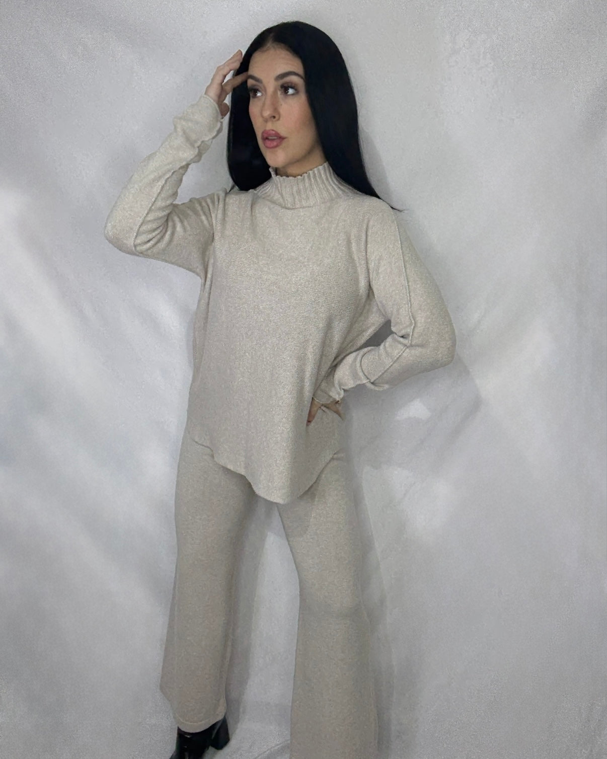 Conjunto punto Nuria beige