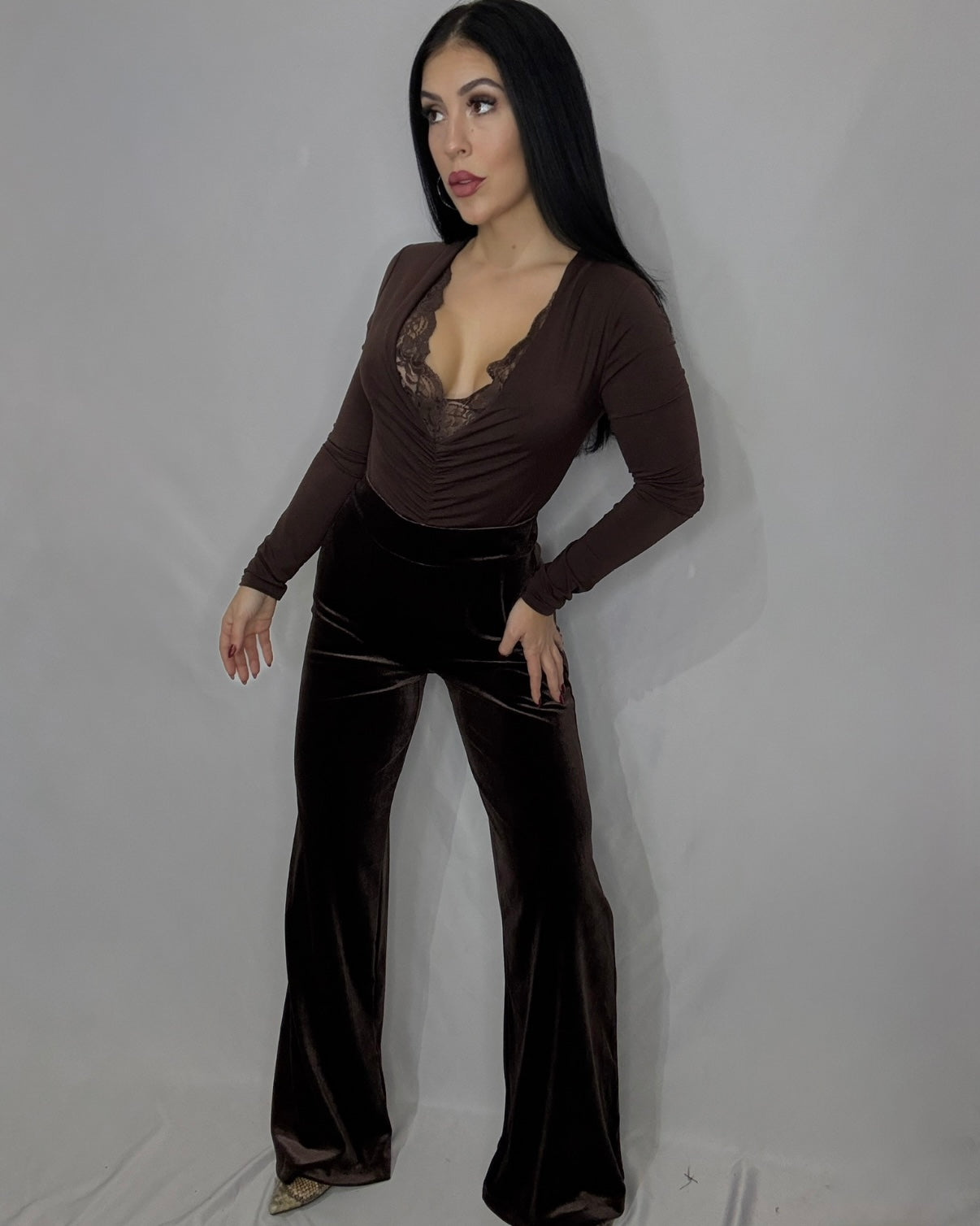 Pantalón terciopelo marrón