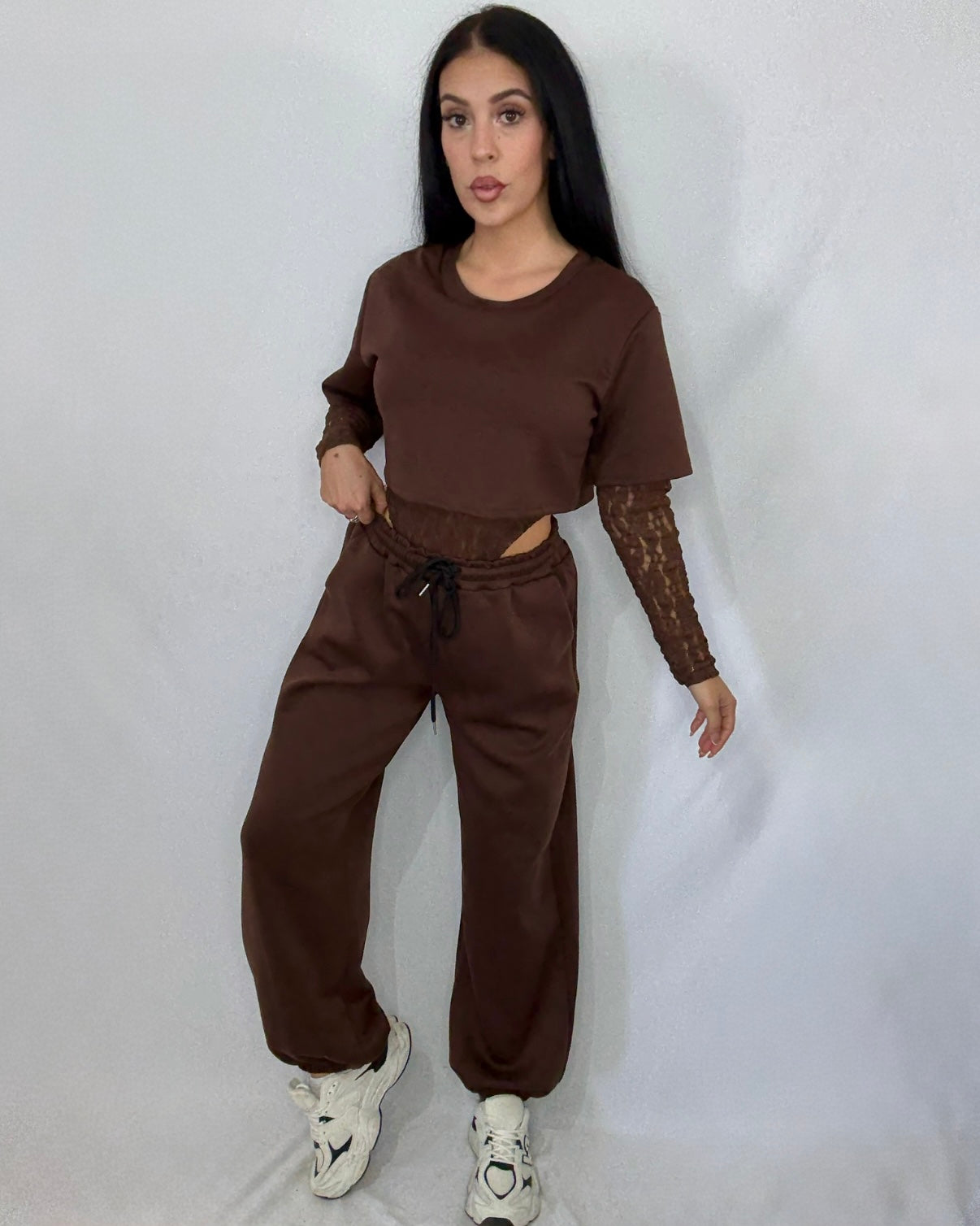Pantalón Jogger marrón chocolate