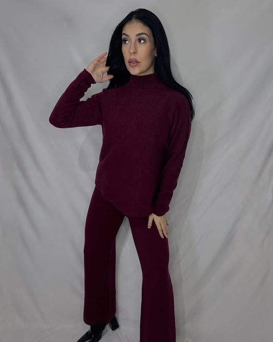 Conjunto punto Nuria Burdeos