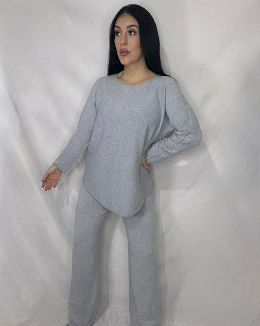 Conjunto punto Carla gris