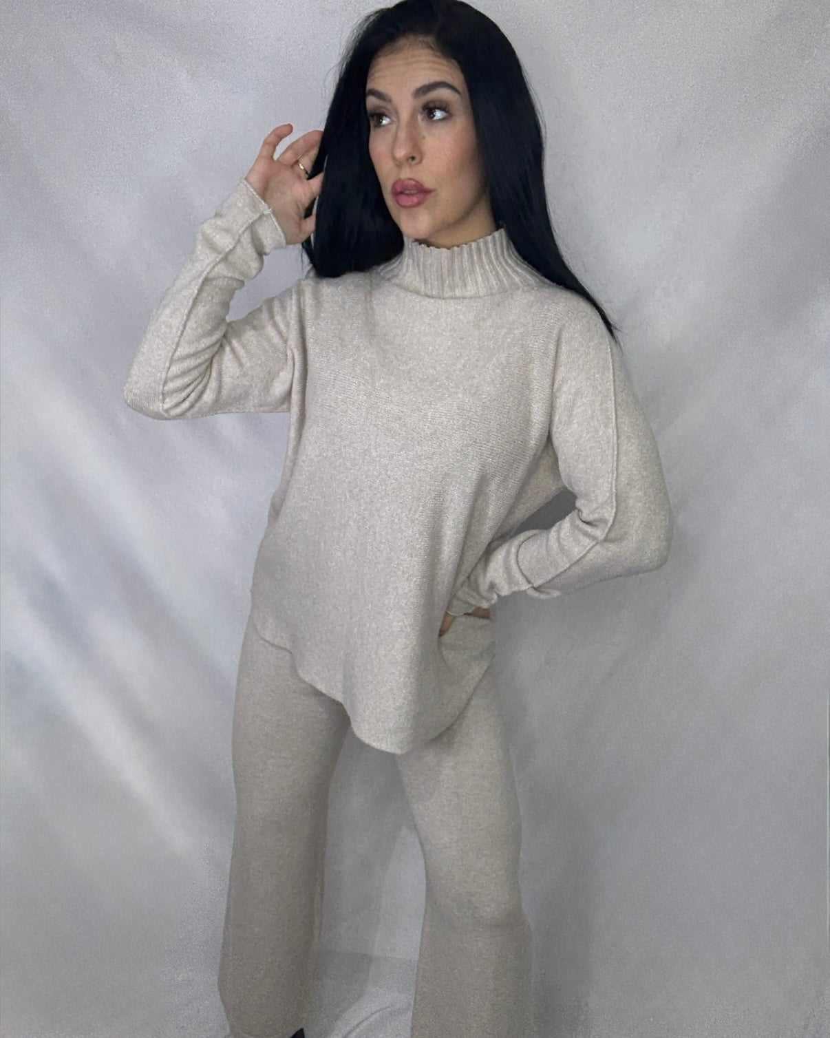 Conjunto punto Nuria beige