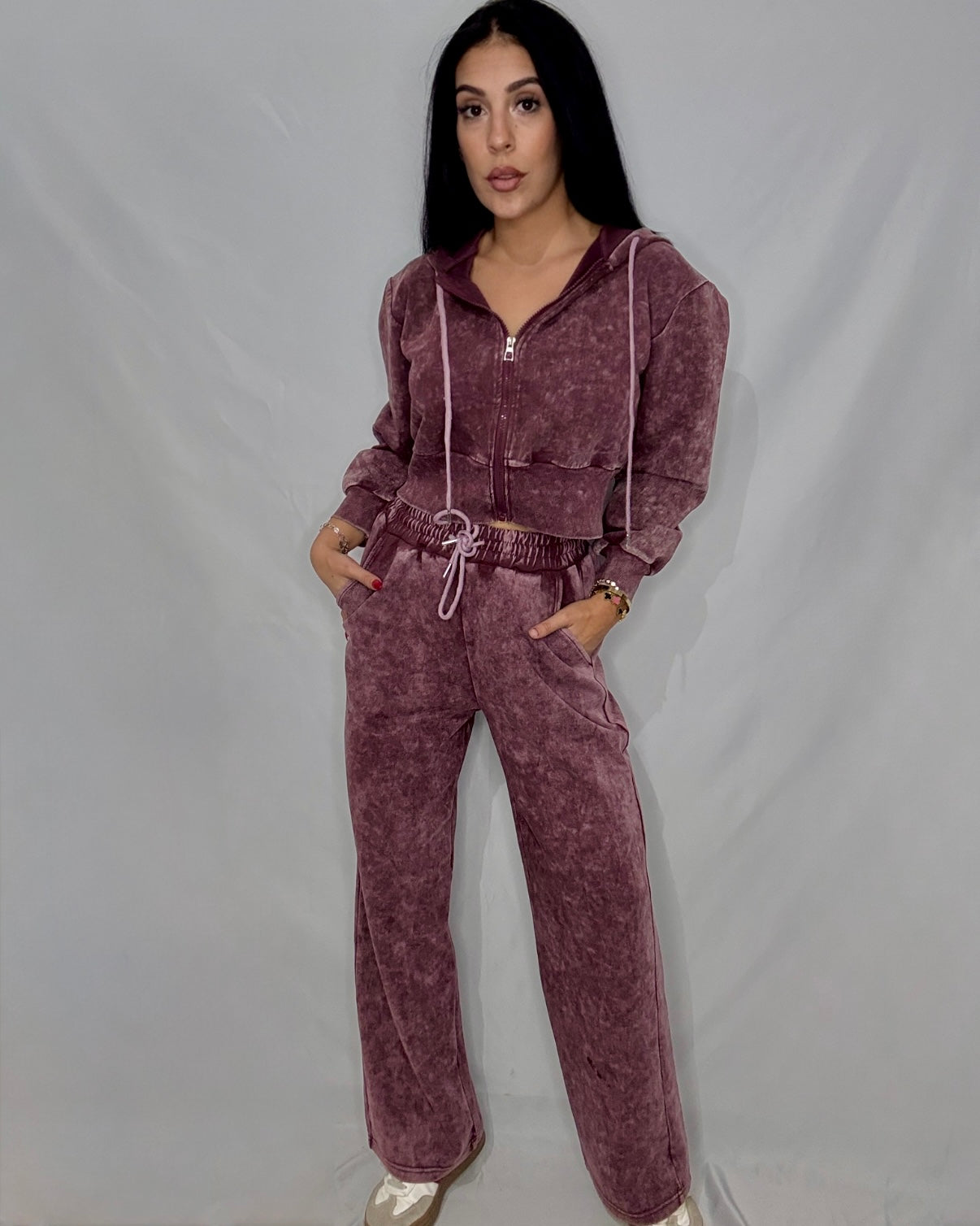 Chándal desgastado Burdeos