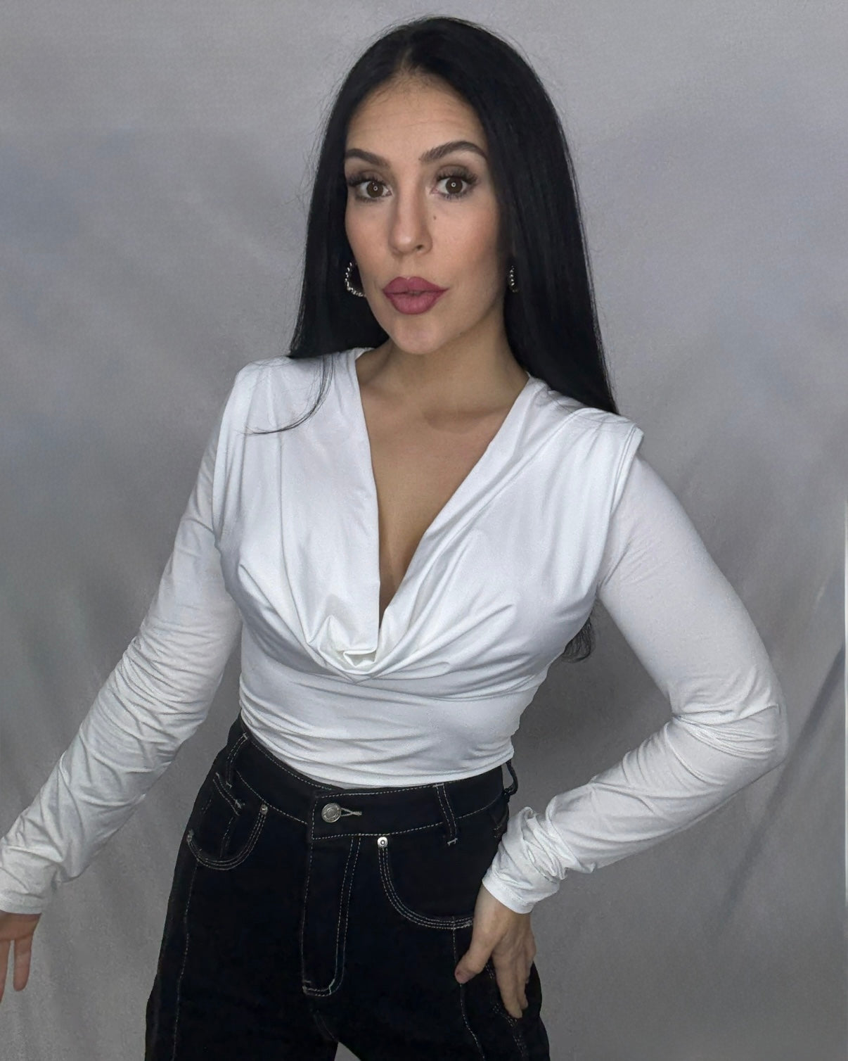 Top licra María blanco