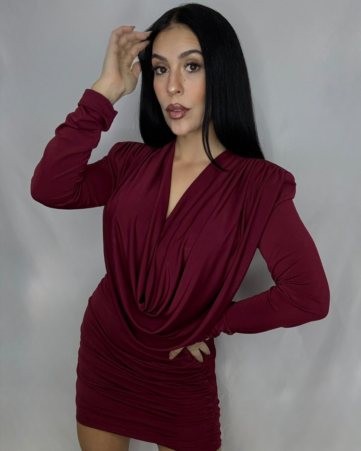 Vestido Lucrecia Burdeos